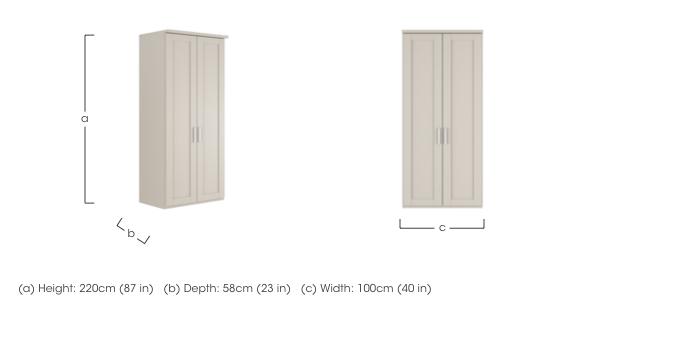 Kempton 2 Door Hinged Wardrobe in  on Furniture Village