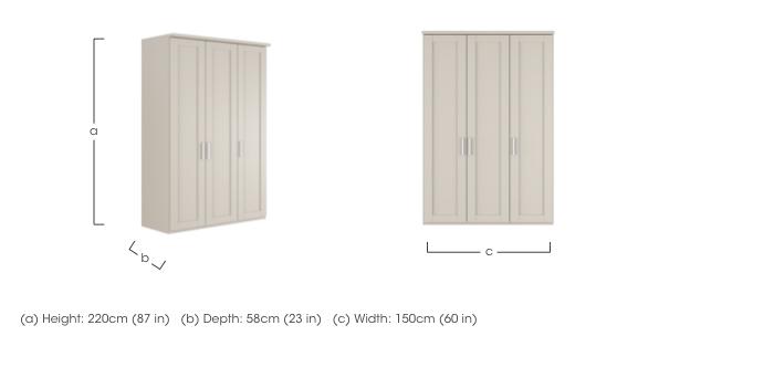 Kempton 3 Door Hinged Wardrobe in  on Furniture Village