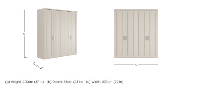 Kempton 4 Door Hinged Wardrobe in  on Furniture Village