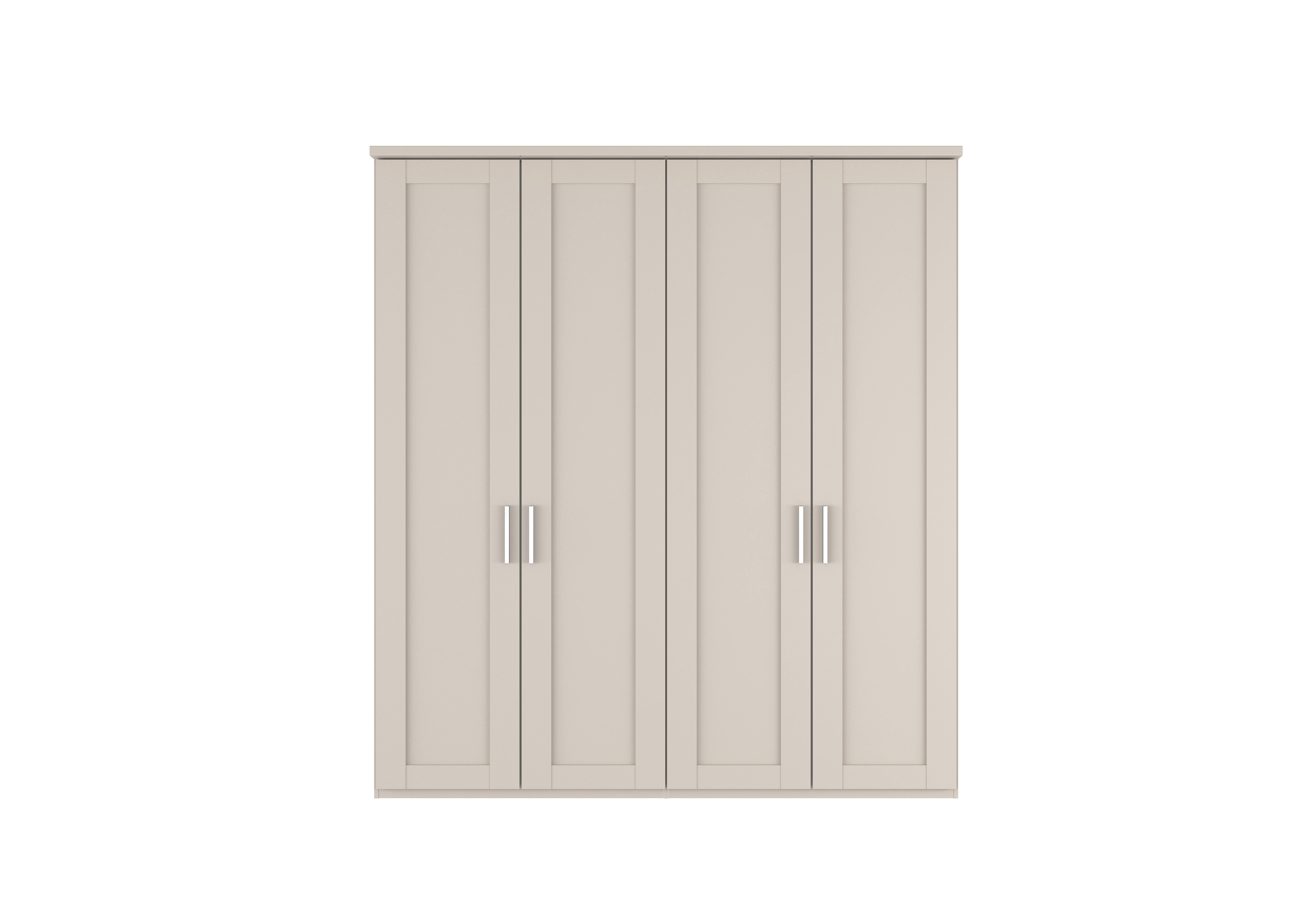 Kempton 4 Door Hinged Wardrobe in Champagne on Furniture Village