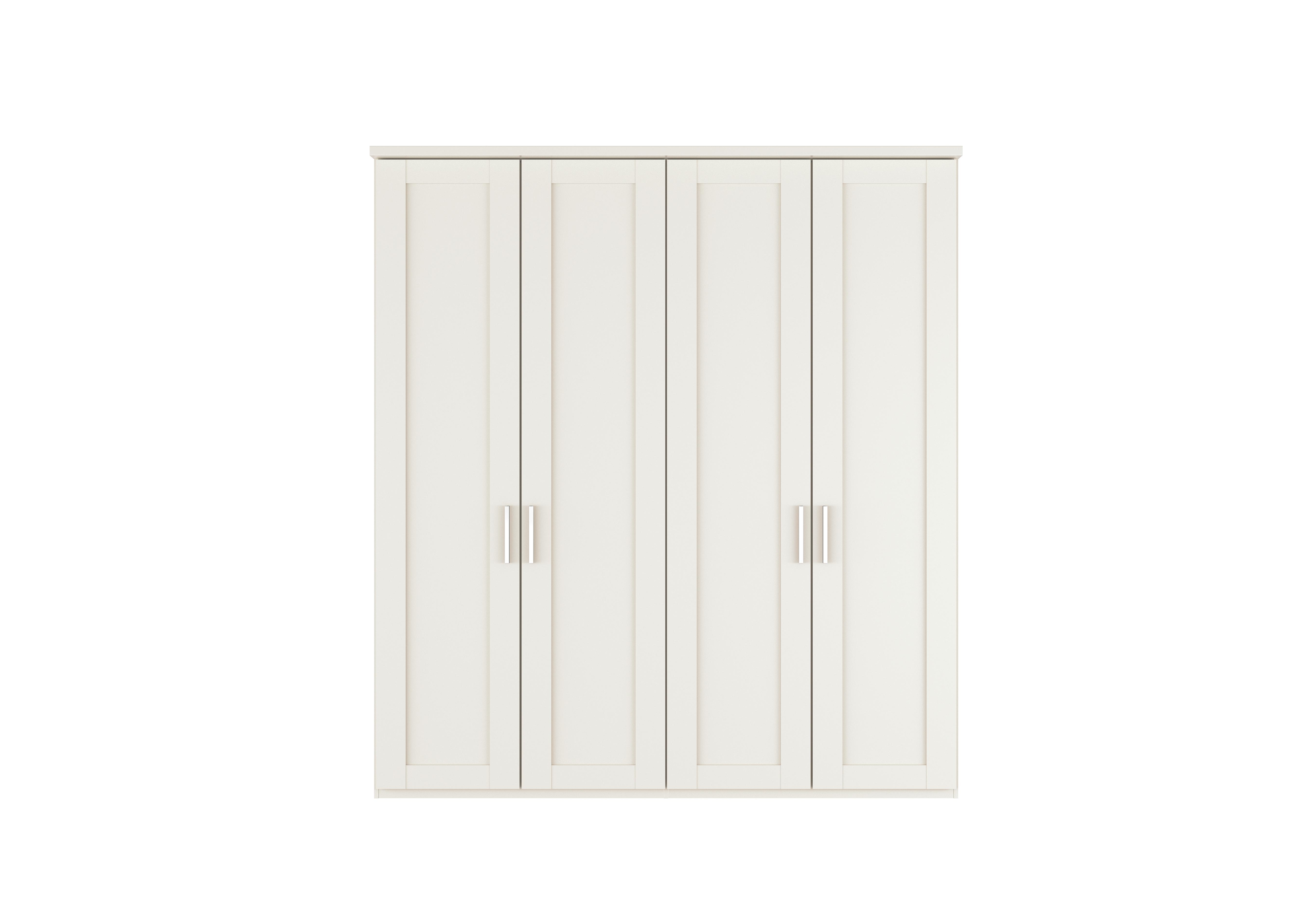 Kempton 4 Door Hinged Wardrobe in White on Furniture Village