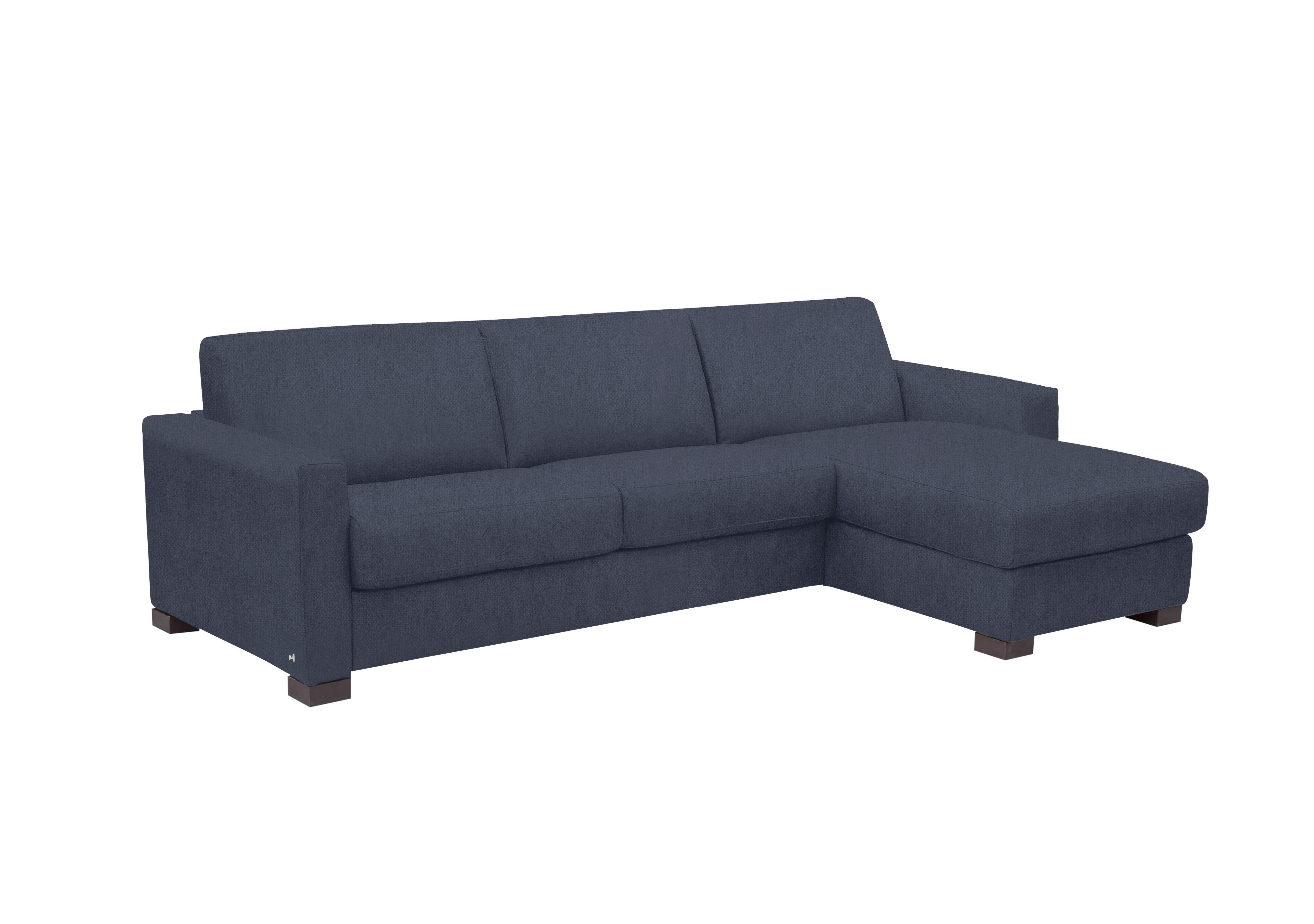 Alcova 3 Seater Fabric Sofa Bed with Storage Chaise with Box Arms in Fuente Ocean on Furniture Village