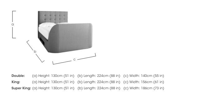 Ari TV Ottoman Bed Frame in  on Furniture Village