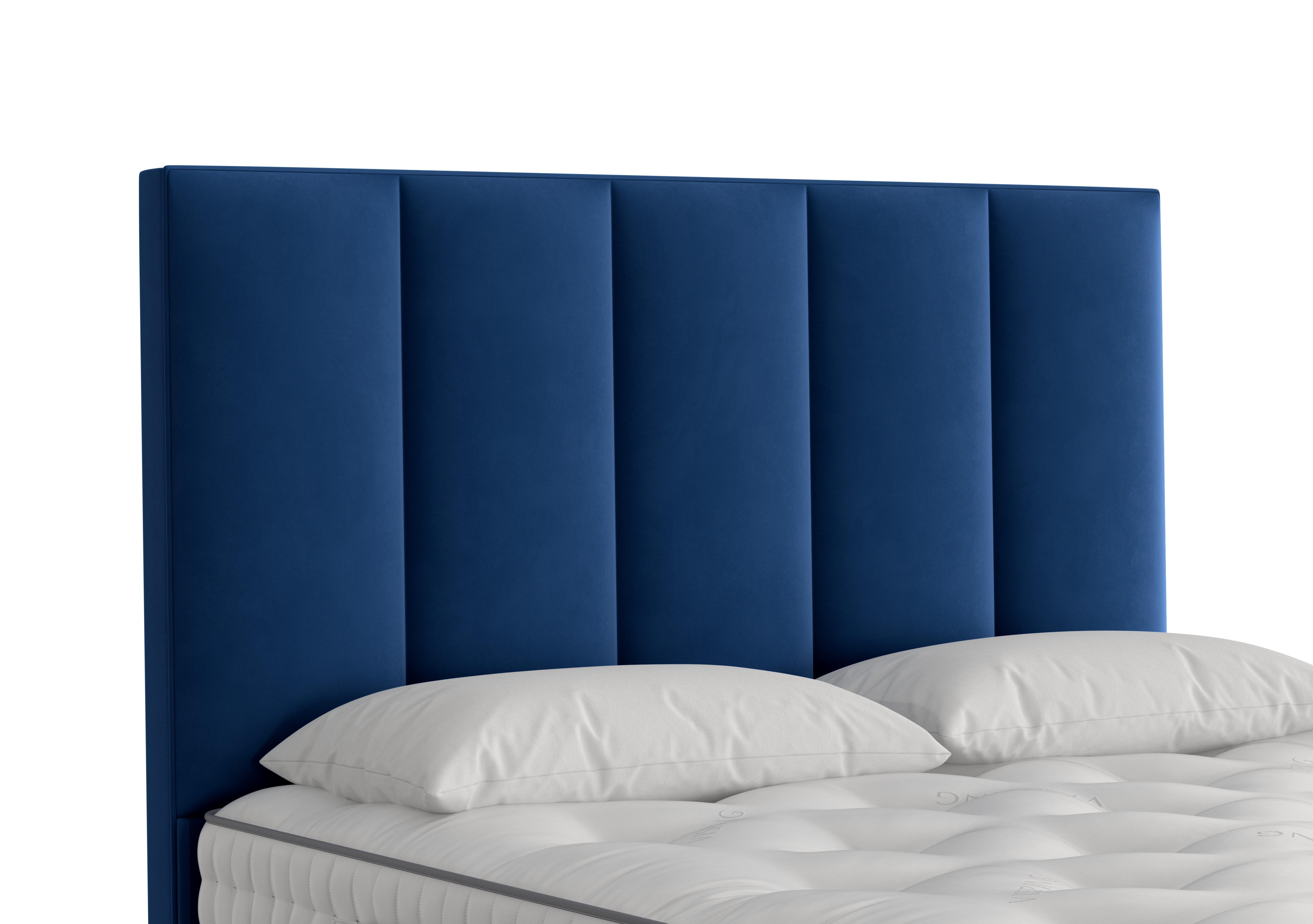 Ceto Floor Standing Headboard in 2115 Plush Royal on Furniture Village