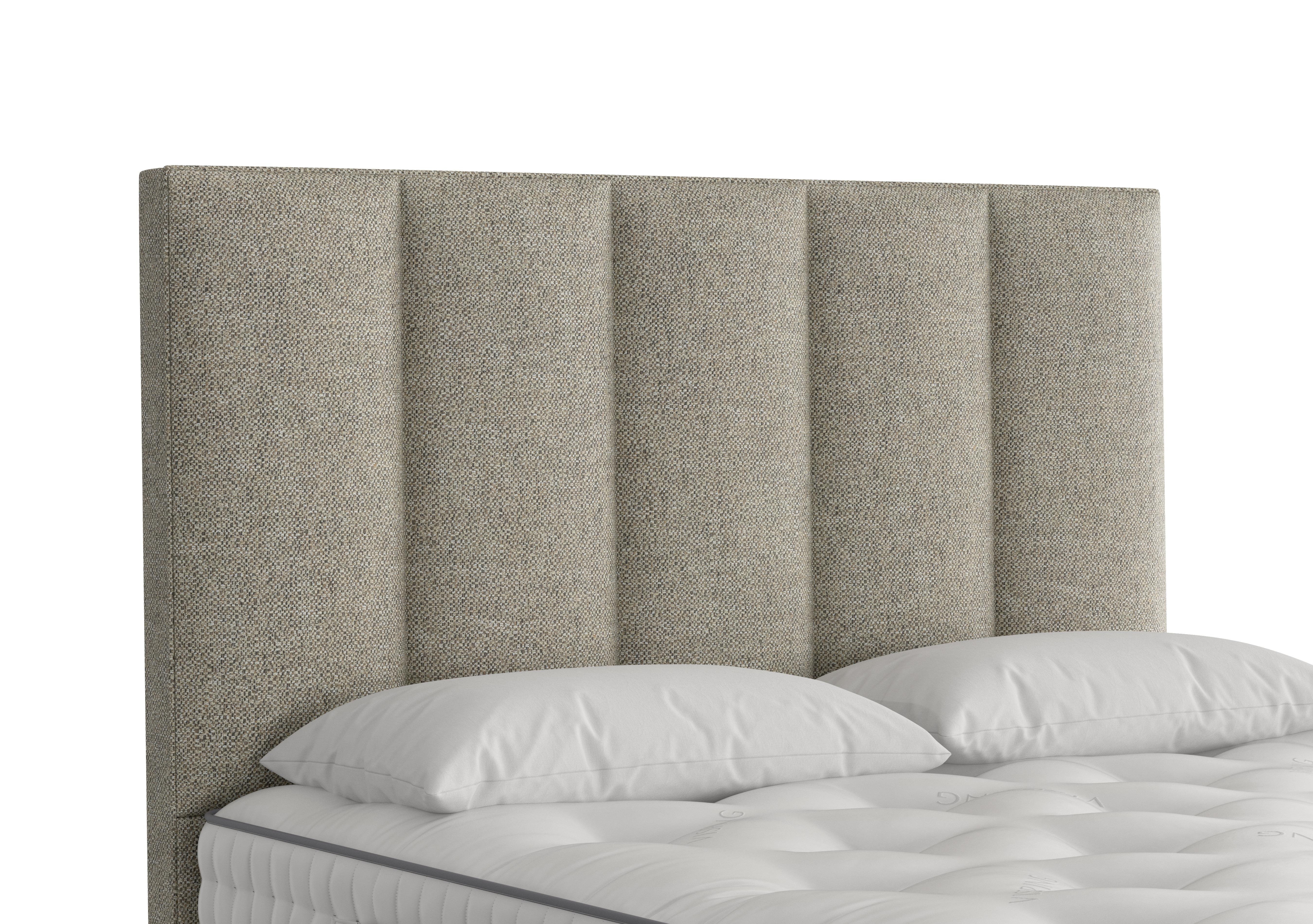 Ceto Floor Standing Headboard in 2151 Boucle Flint on Furniture Village