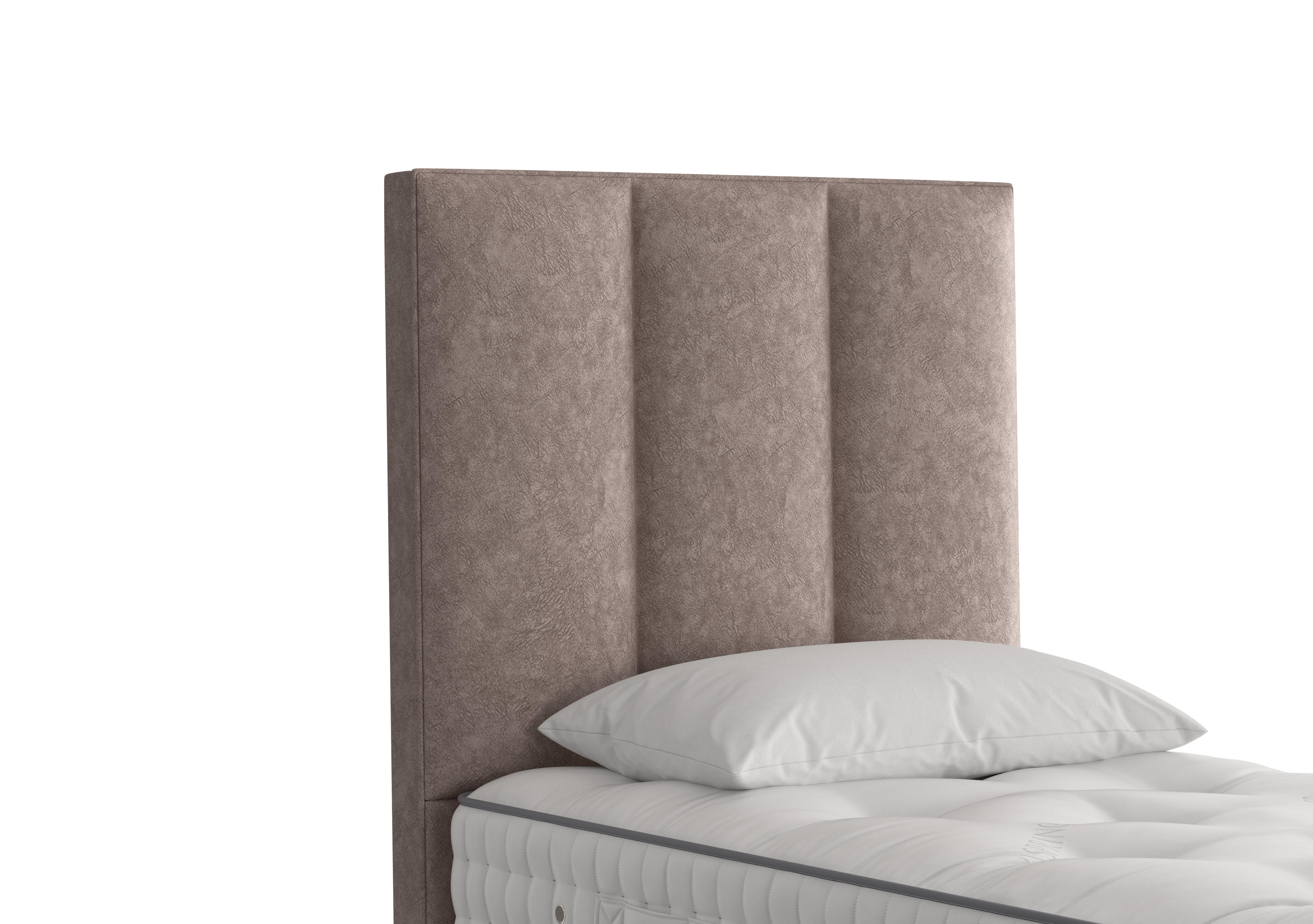 Ceto Floor Standing Headboard in 2301 Marble Chocolate on Furniture Village