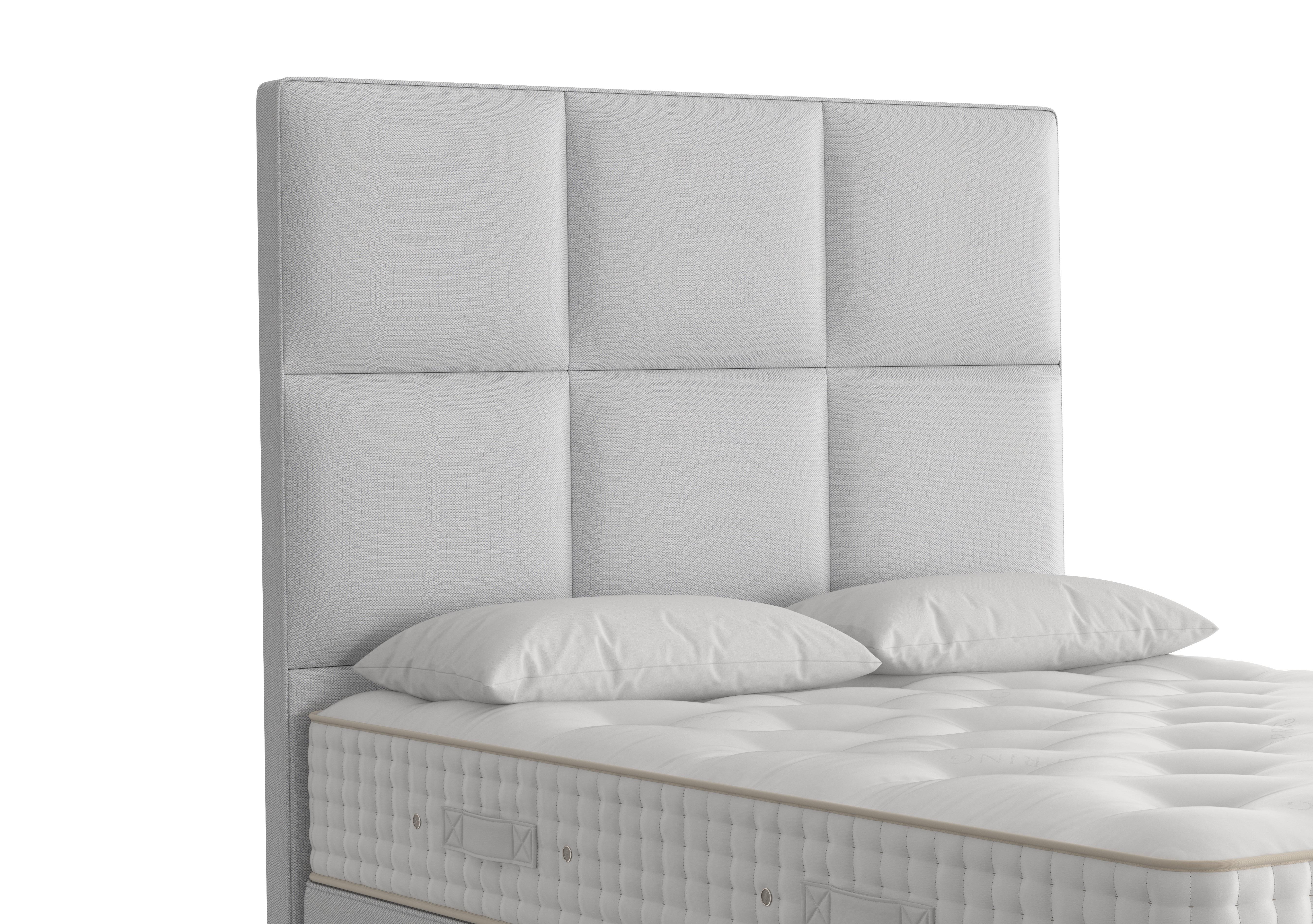Atlas Floor Standing Headboard in 1010 Chess Iron on Furniture Village