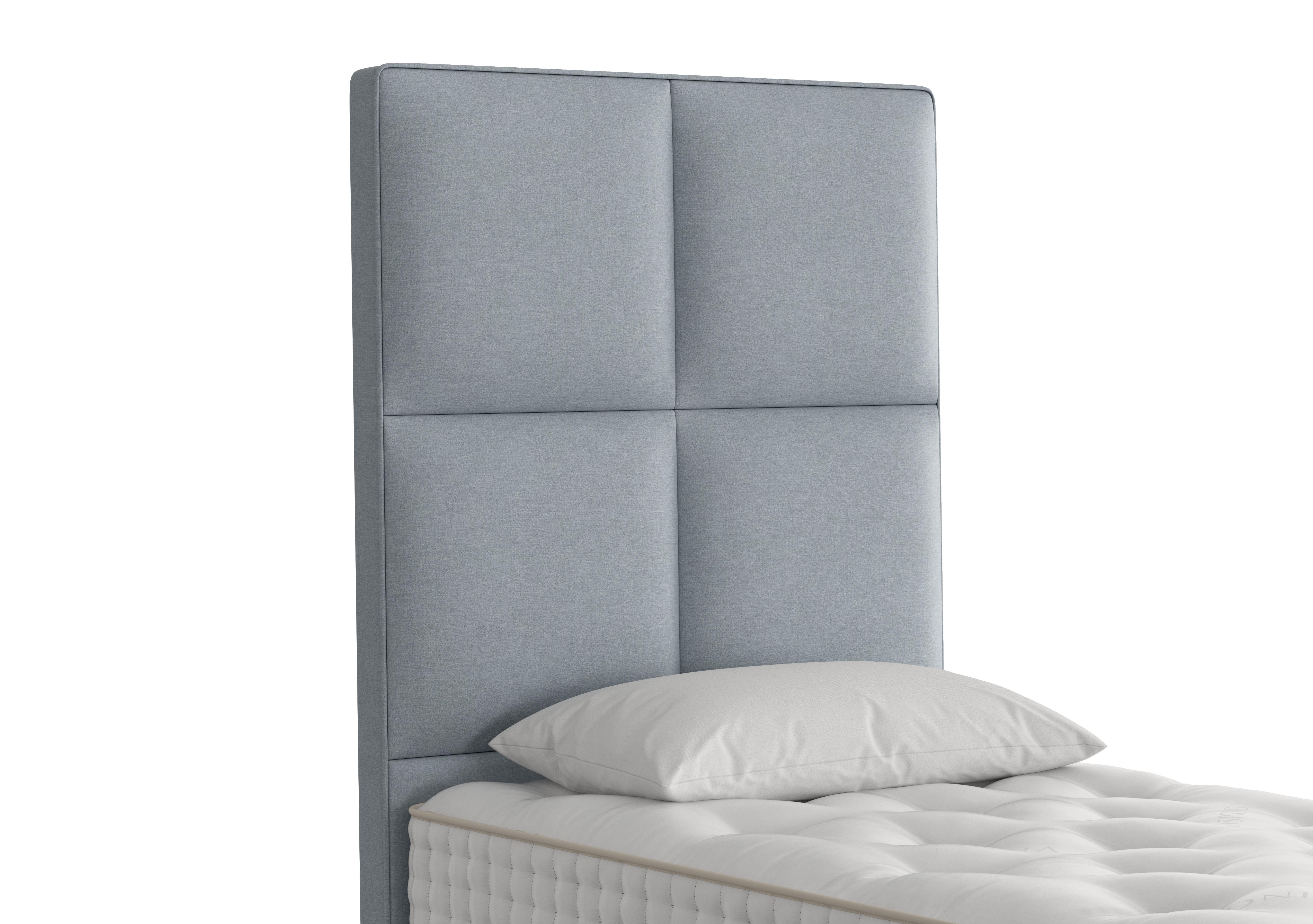 Atlas Floor Standing Headboard in 2119 Touch Sky on Furniture Village