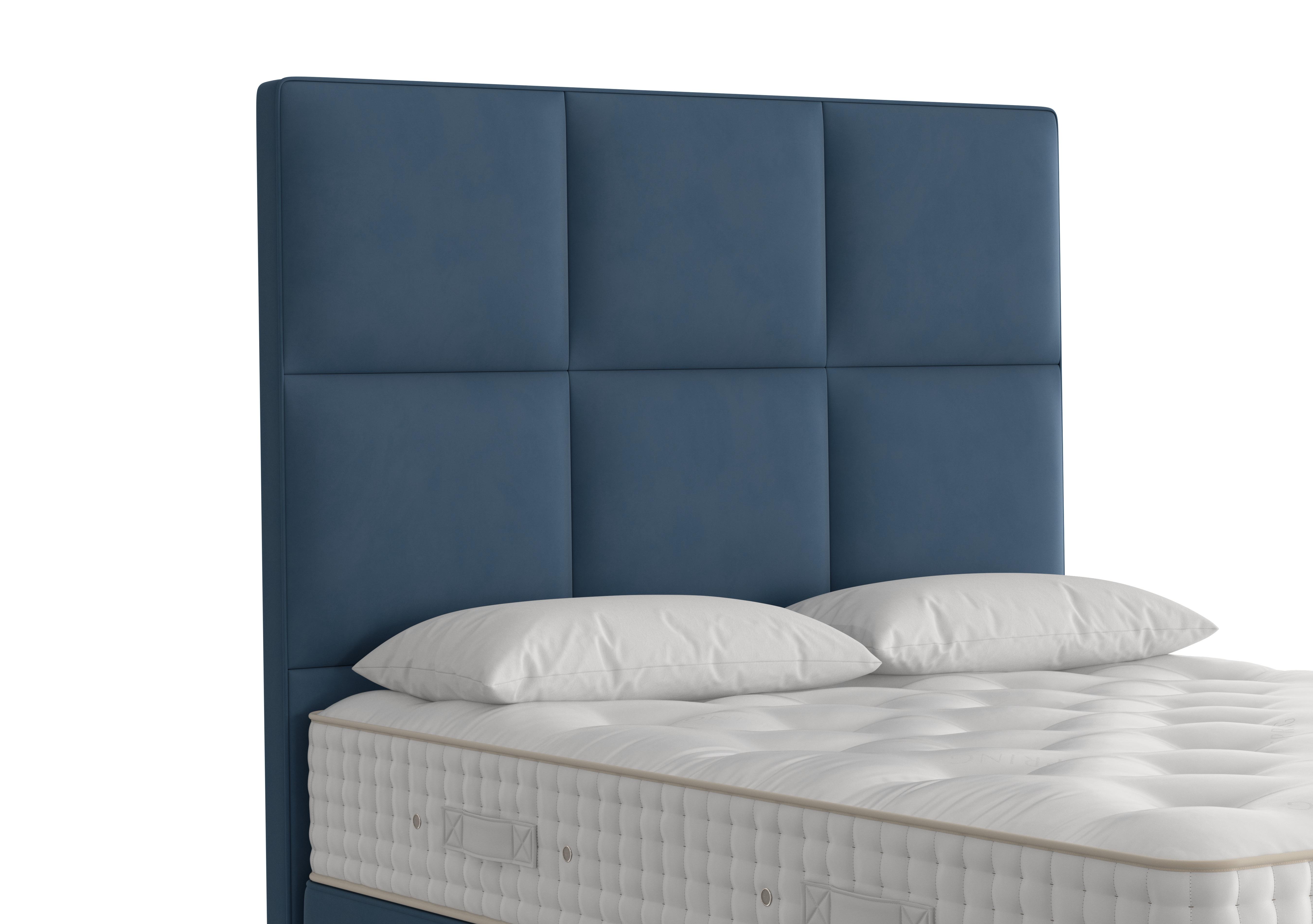 Atlas Floor Standing Headboard in 2153 Plush Petrol on Furniture Village