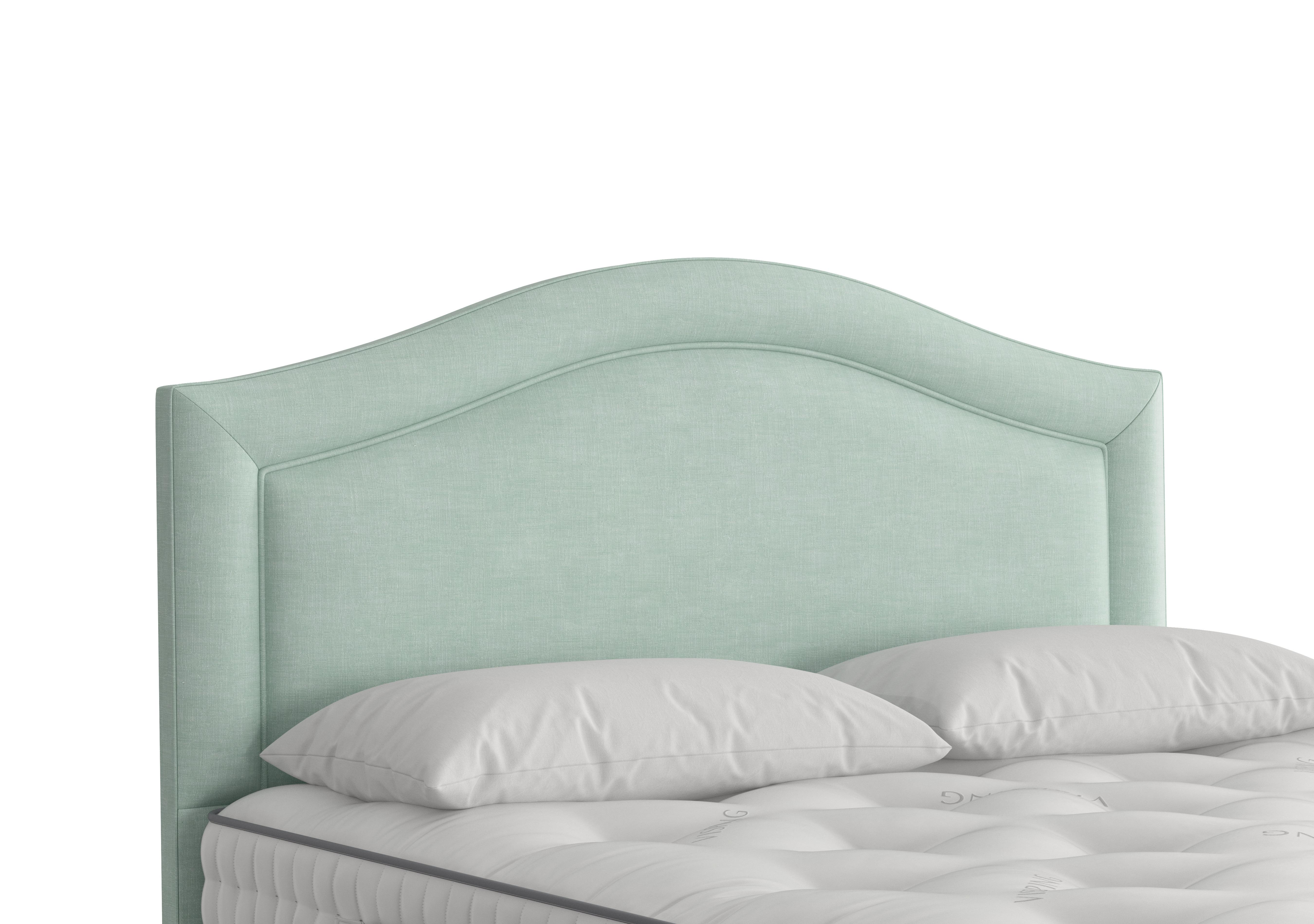 Artemis Headboard in 2103 Cotton Eau De Nil on Furniture Village