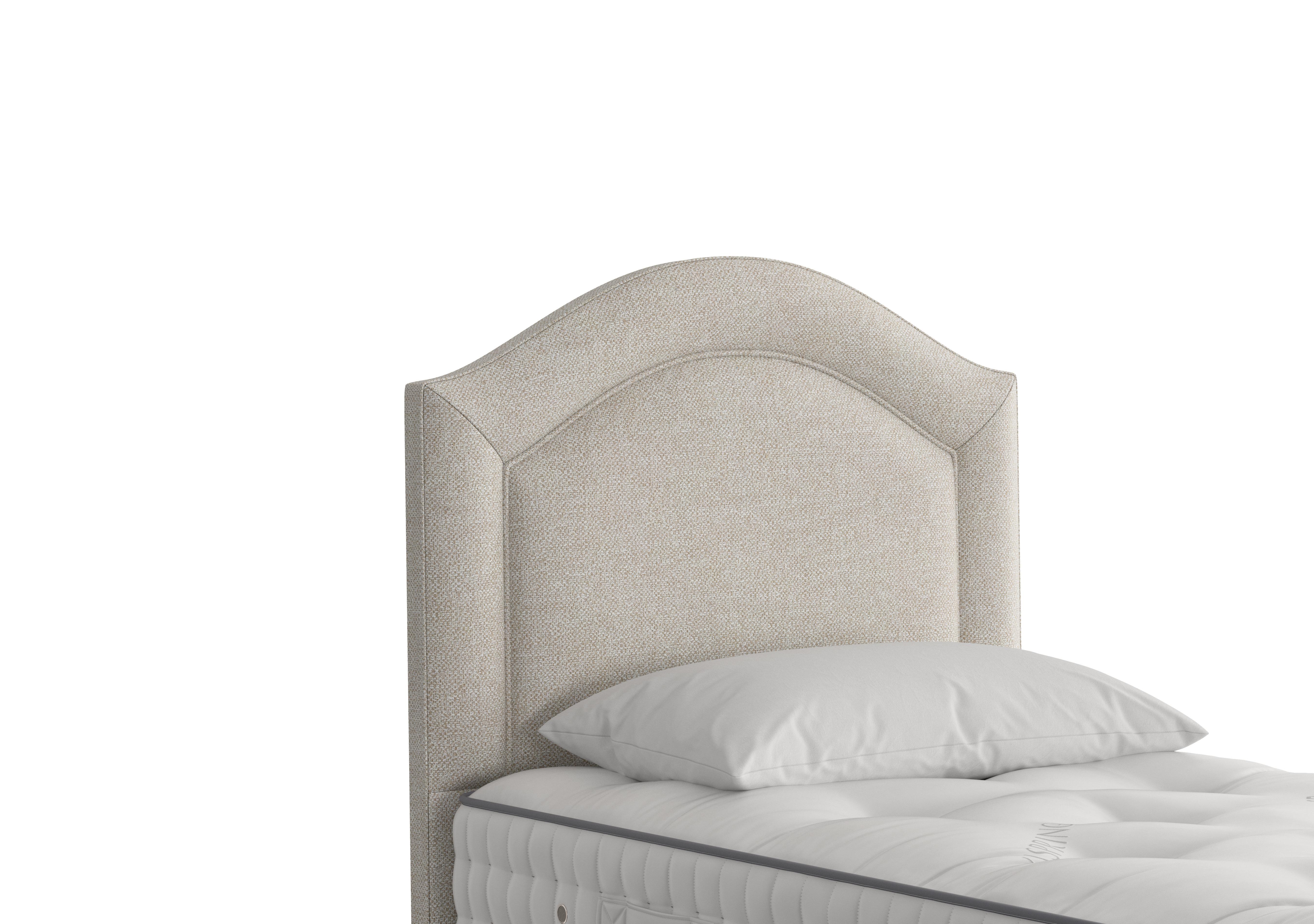 Artemis Headboard in 2150 Boucle Stone on Furniture Village