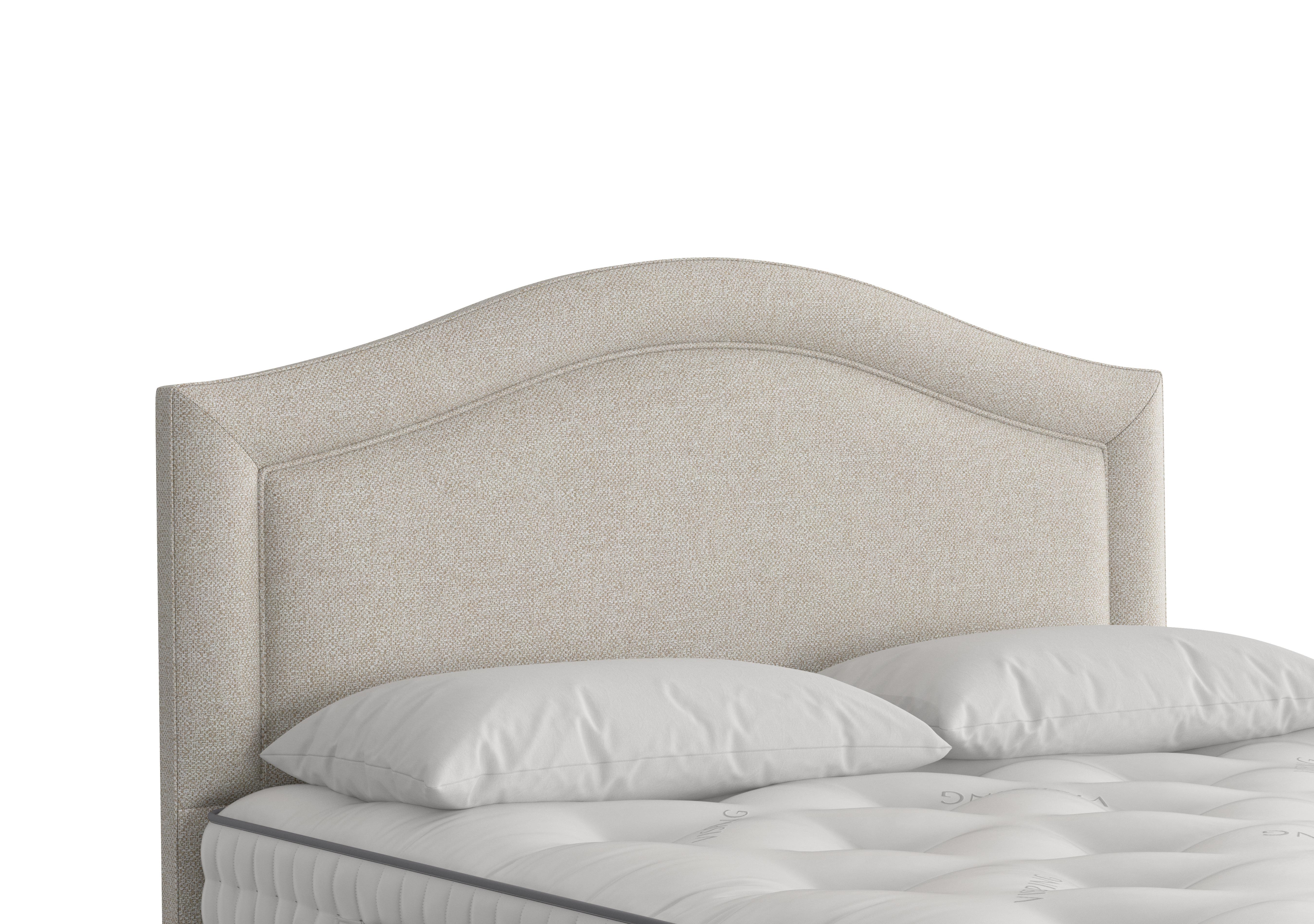 Artemis Headboard in 2150 Boucle Stone on Furniture Village