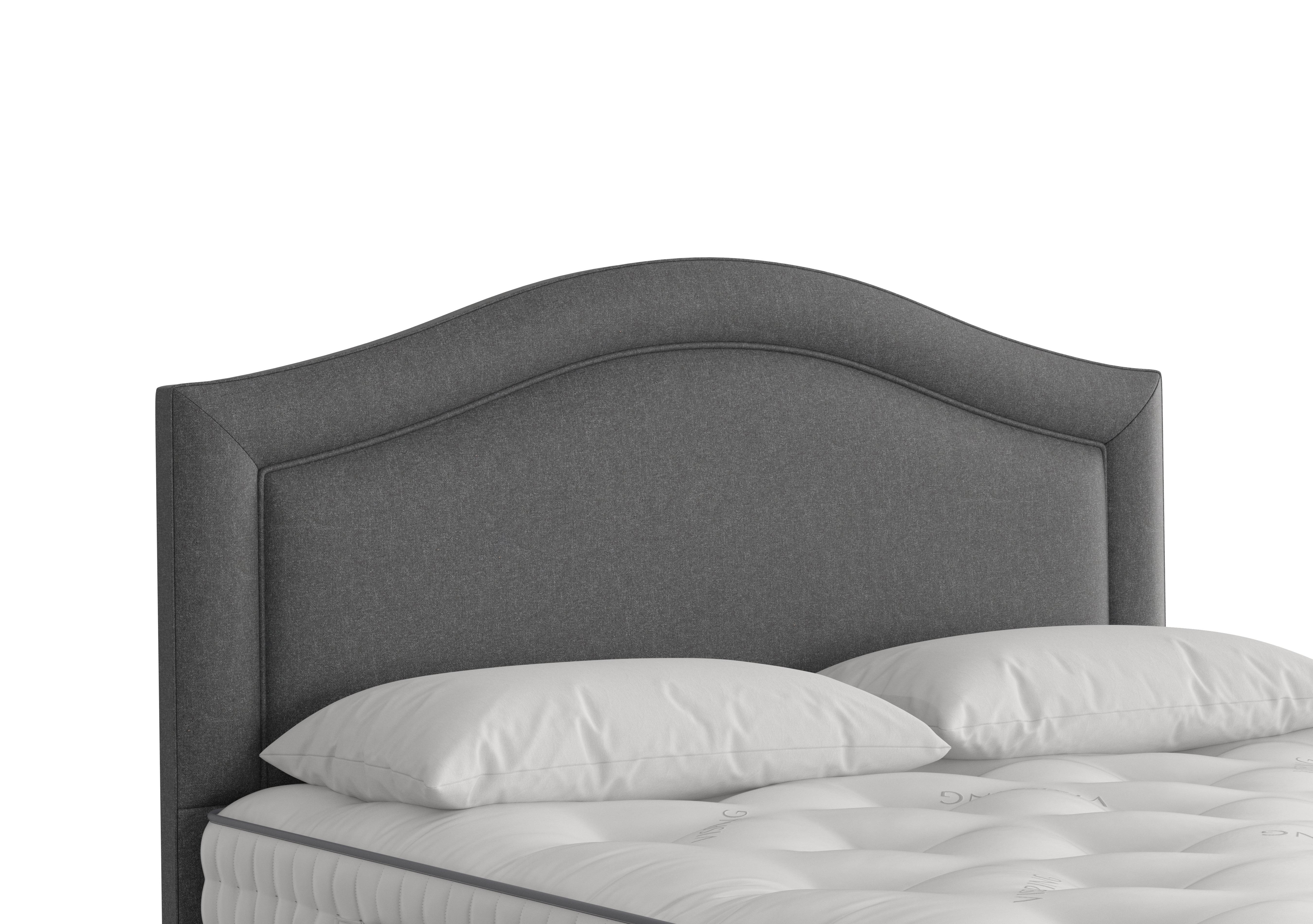 Artemis Headboard in 2306 Tweed Charcoal on Furniture Village