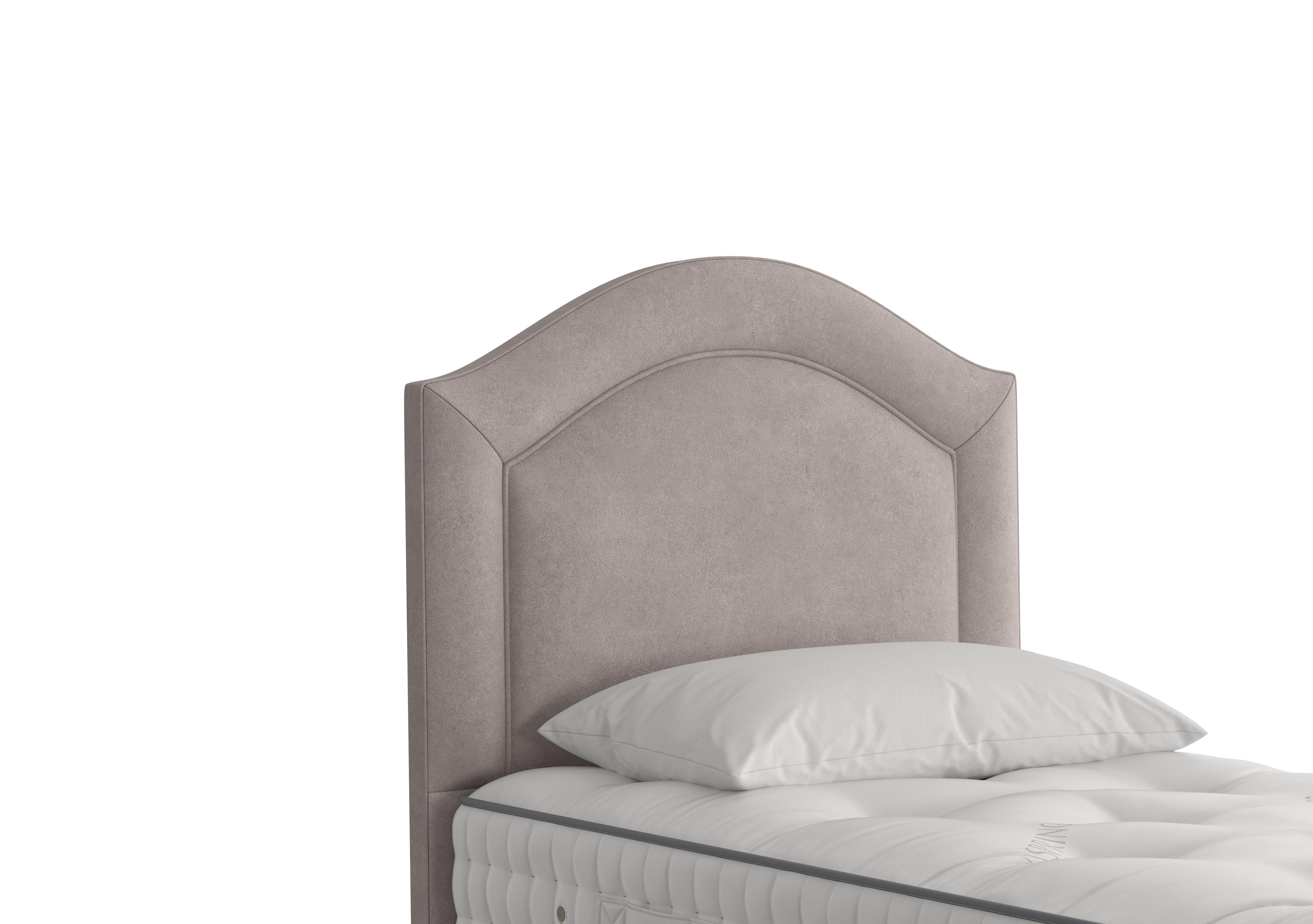 Artemis Headboard in 404 Faux Suede Dove on Furniture Village