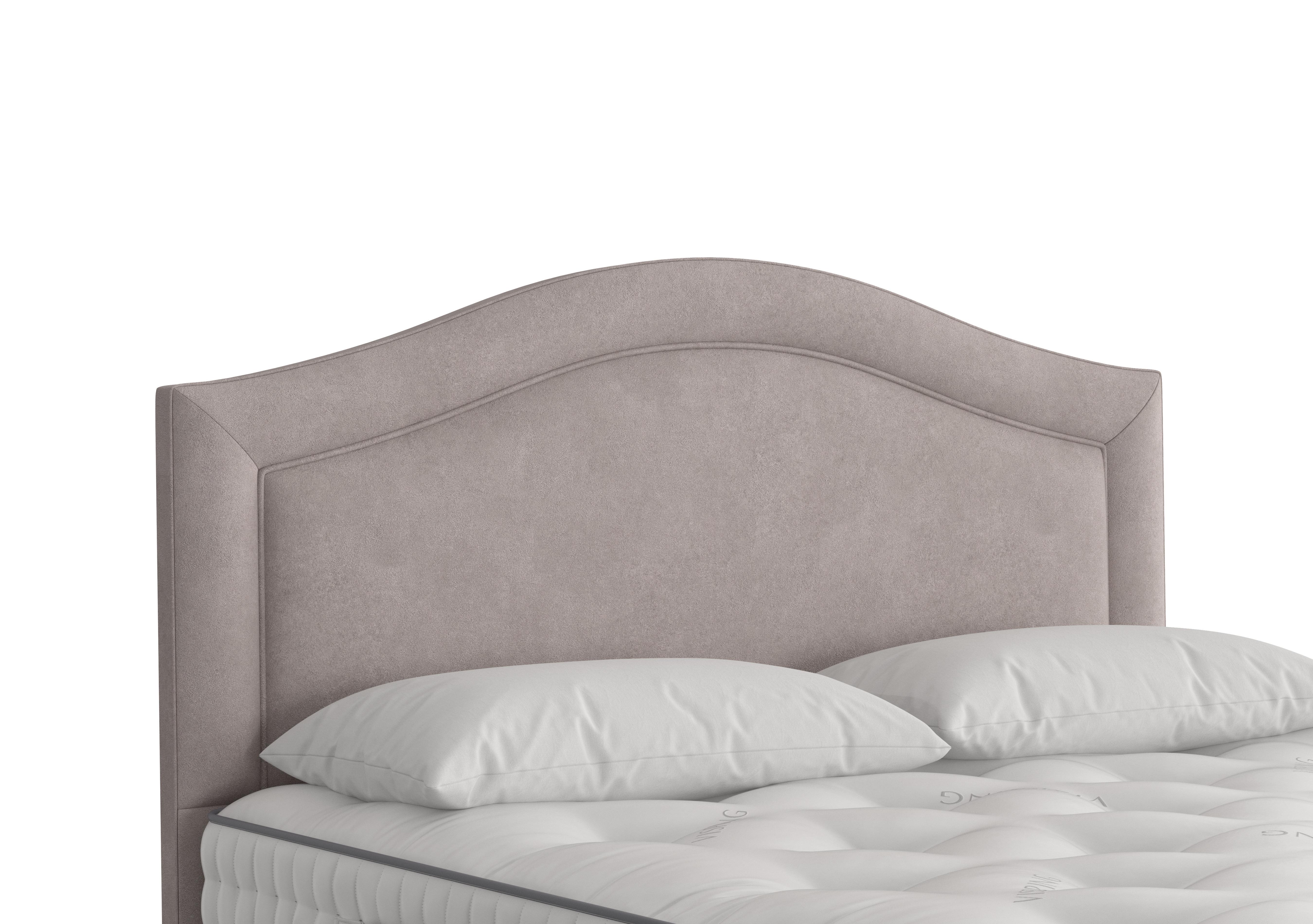 Artemis Headboard in 404 Faux Suede Dove on Furniture Village