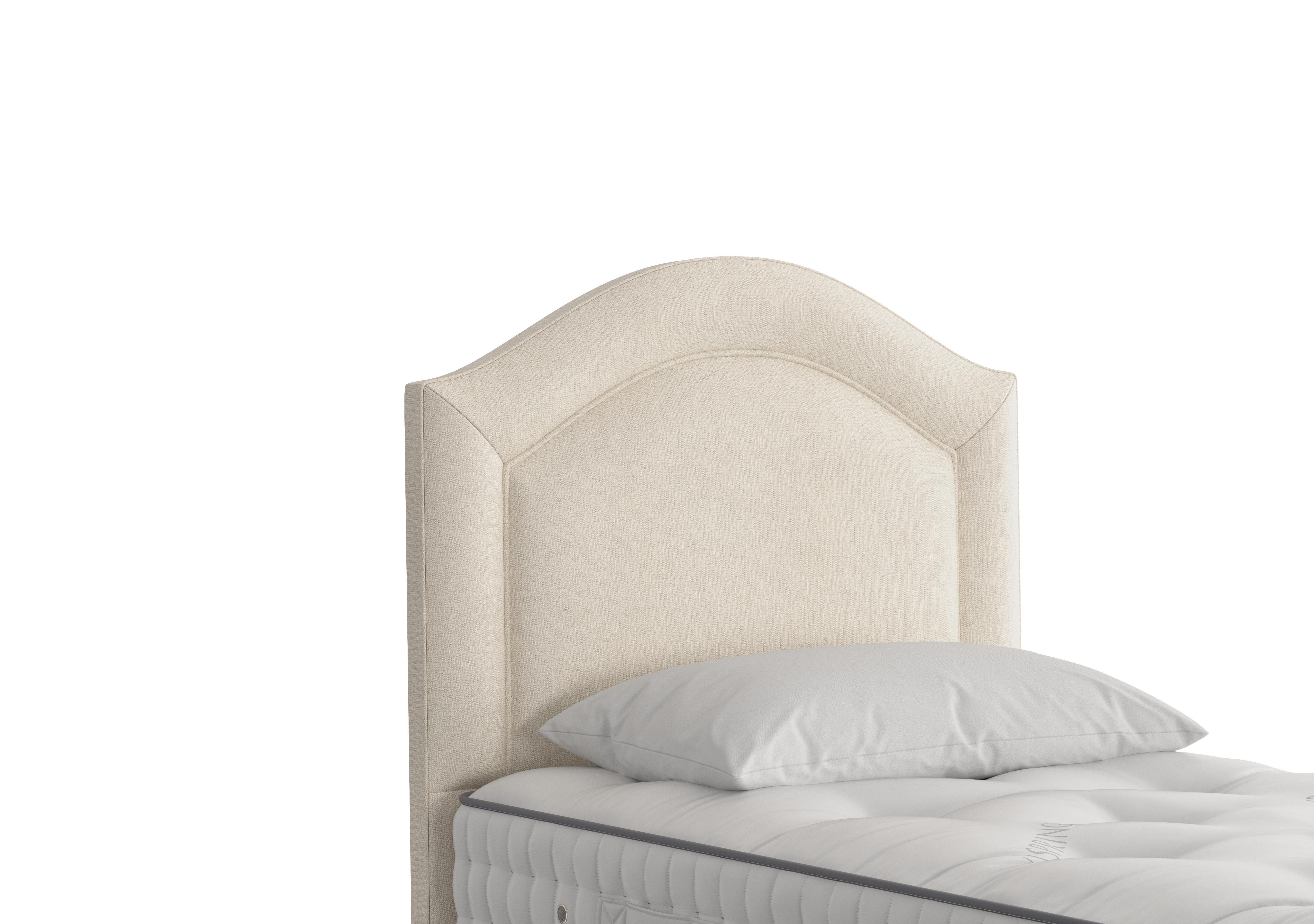 Artemis Headboard in 750 Chain Weave Fawn on Furniture Village