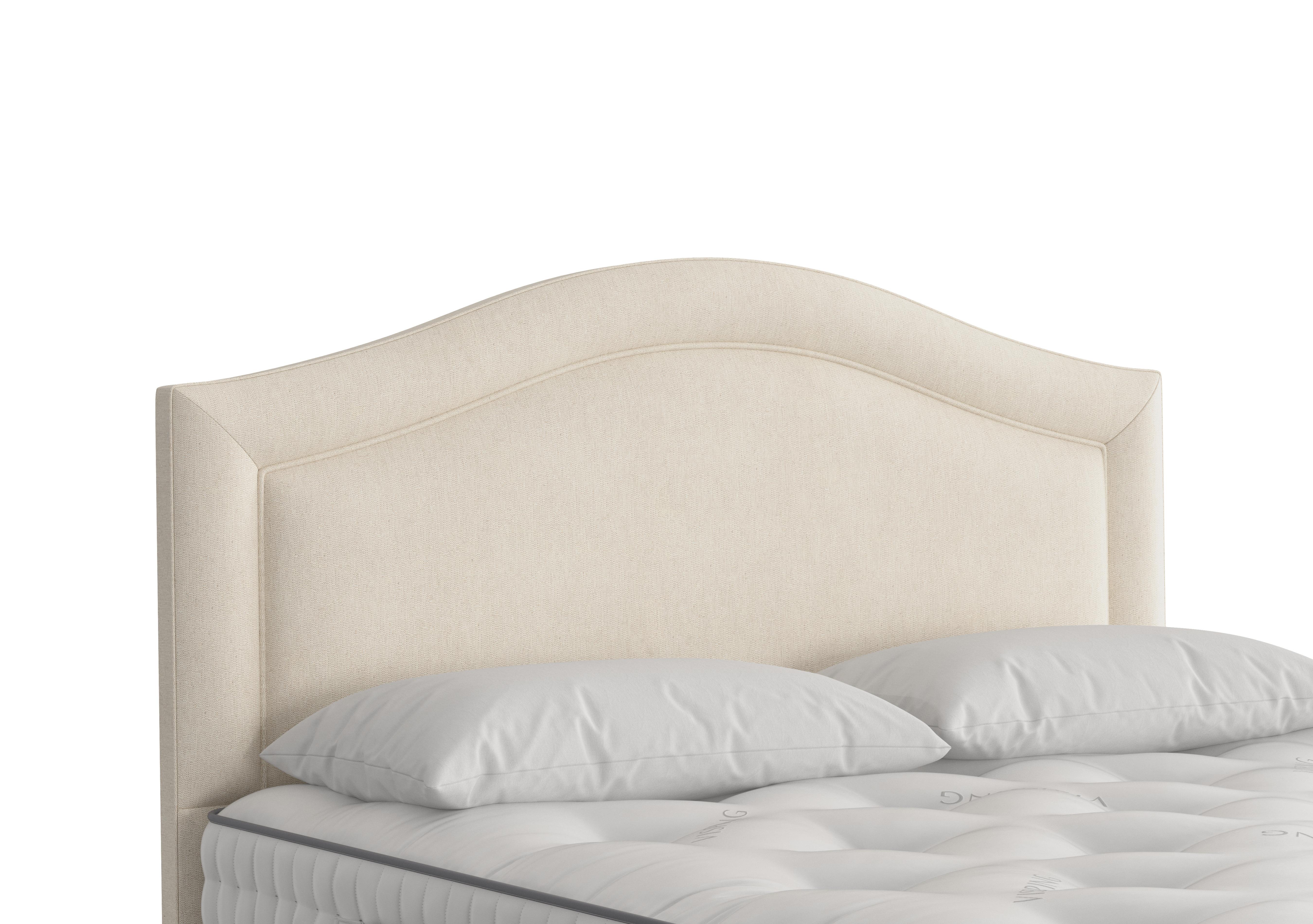 Artemis Headboard in 750 Chain Weave Fawn on Furniture Village