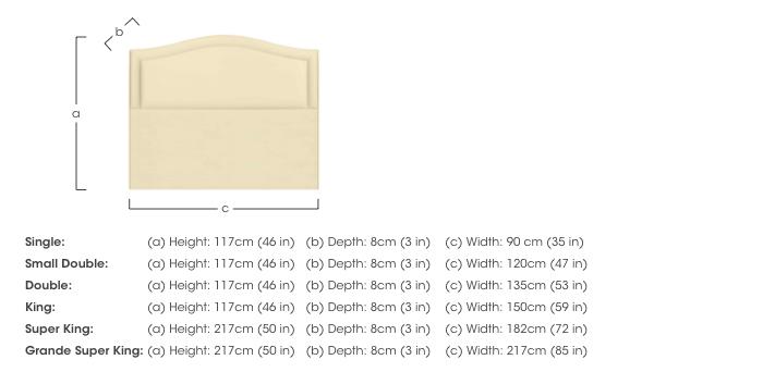 Artemis Headboard in  on Furniture Village