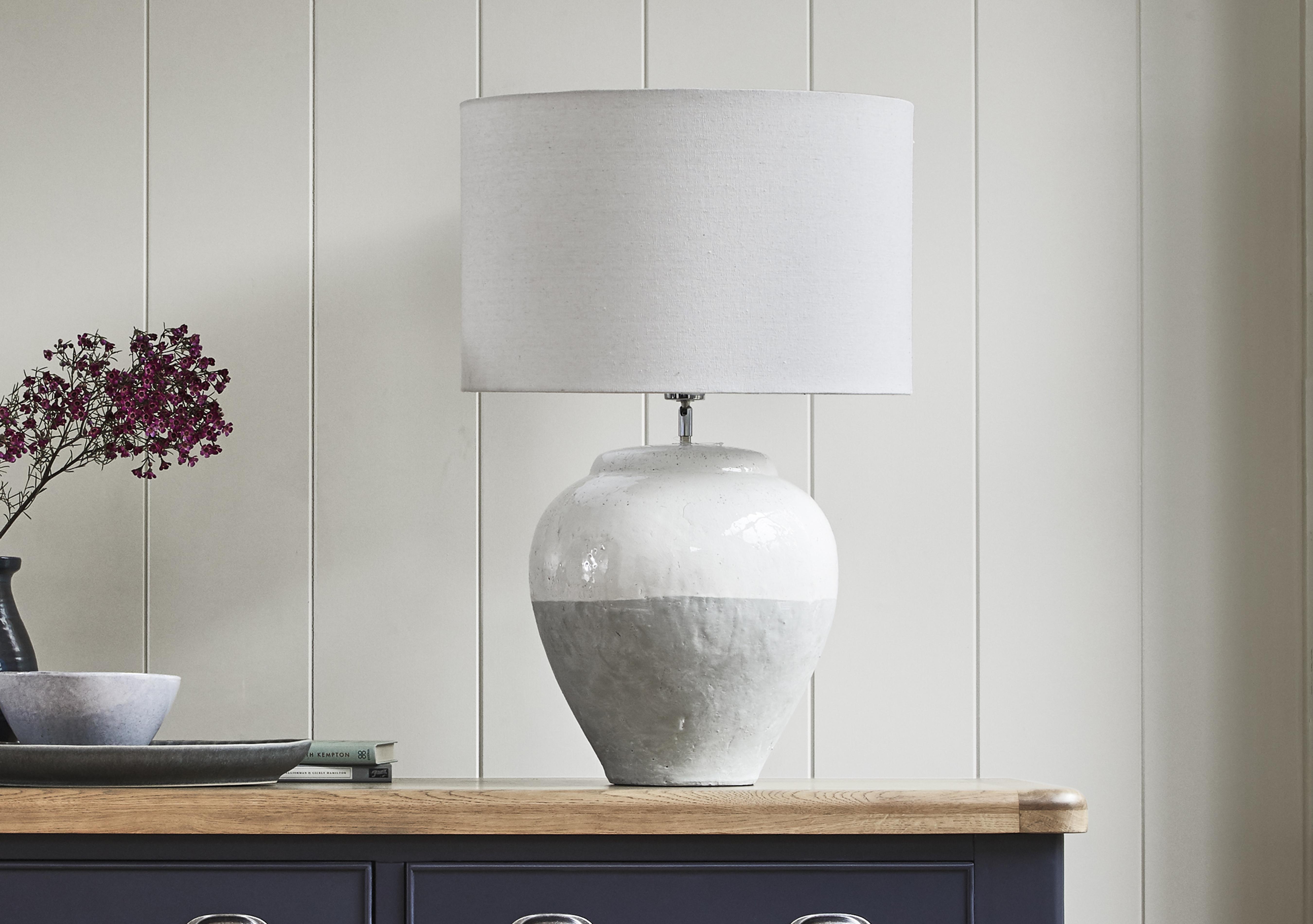 Skyline Large Ceramic Table Lamp in  on Furniture Village