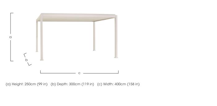 Titan 3x4m Rectangular Gazebo in  on Furniture Village