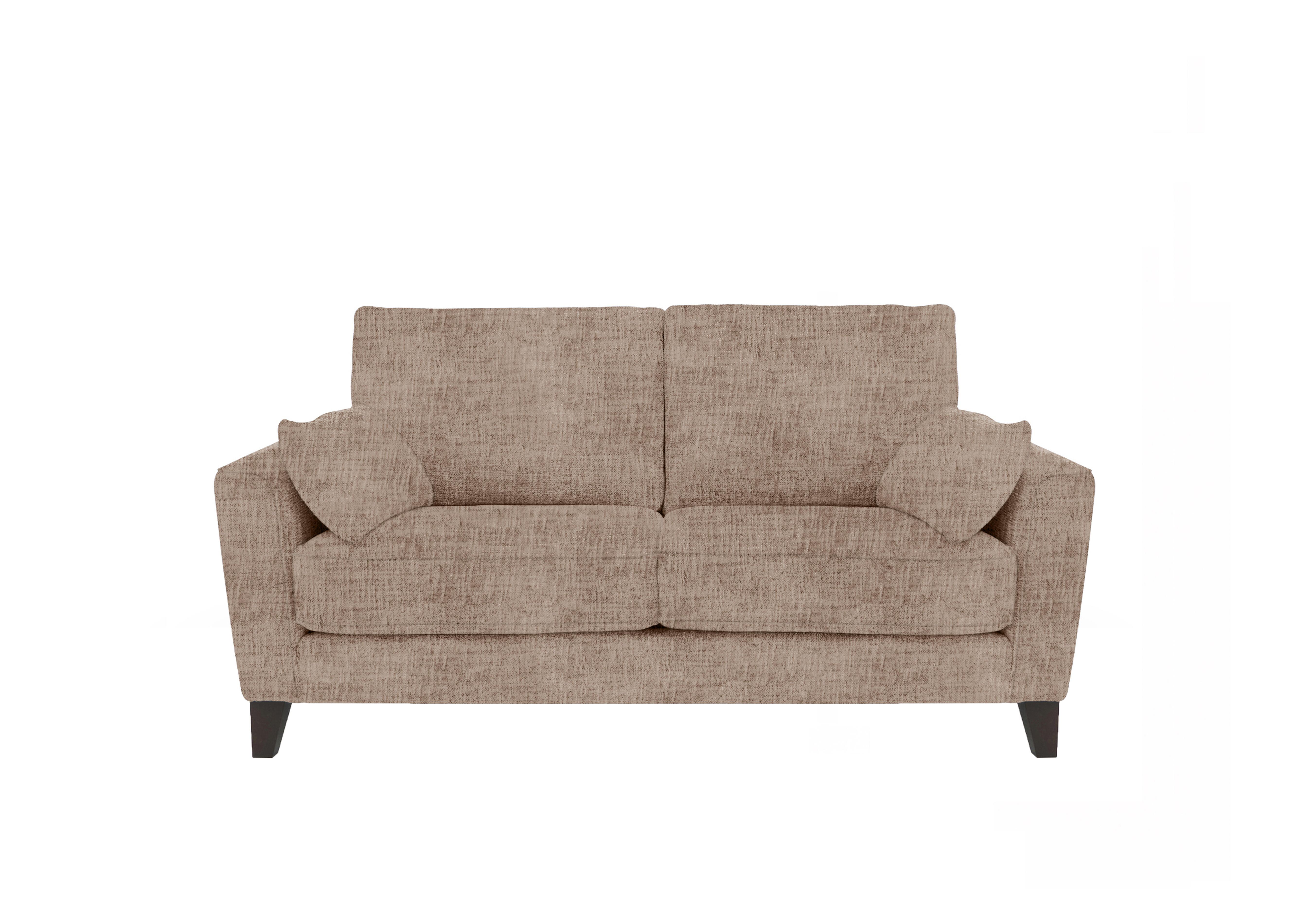 Brondby 2 Seater Fabric Sofa in Fab-Mga-R13 Light Brown on Furniture Village