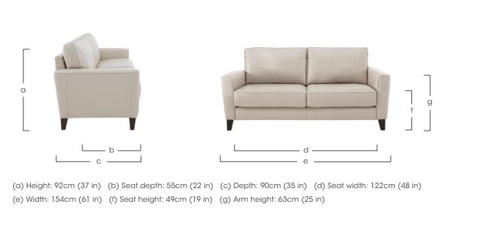 Brondby 2 Seater Leather Sofa in  on Furniture Village