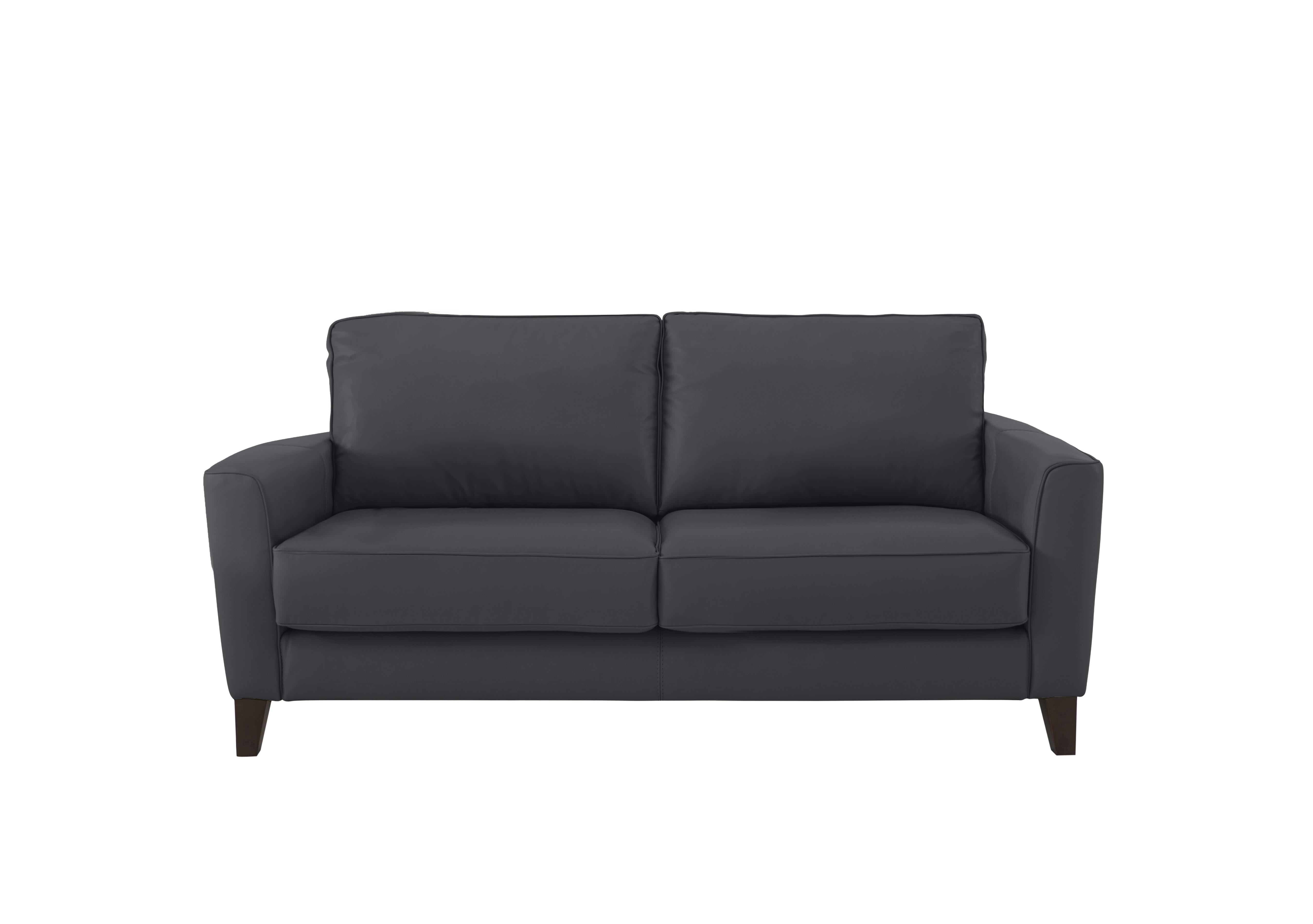 Brondby 2 Seater Leather Sofa in Bv-058e Shale Grey on Furniture Village