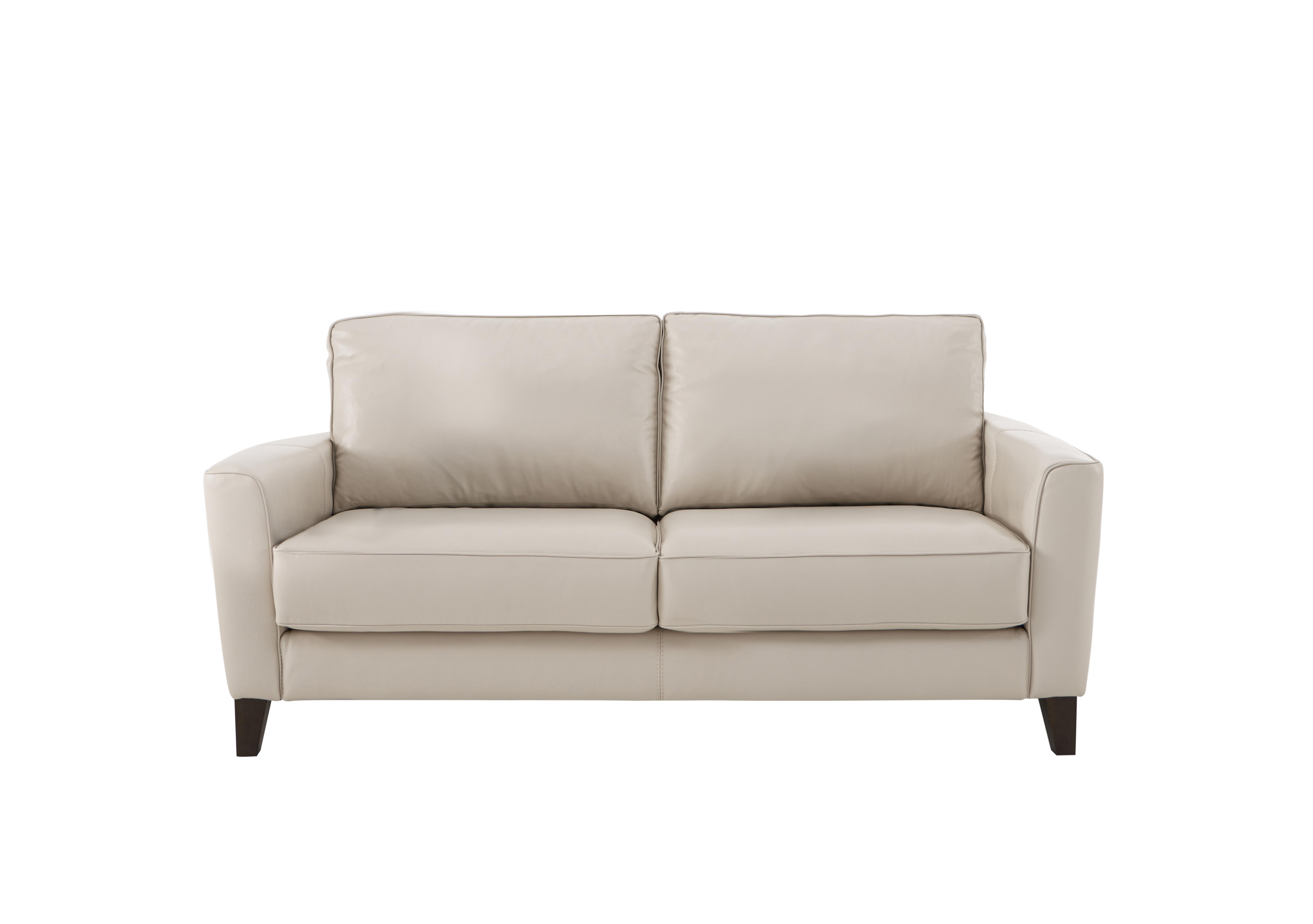 Brondby 2 Seater Leather Sofa in Bv-156e Frost on Furniture Village