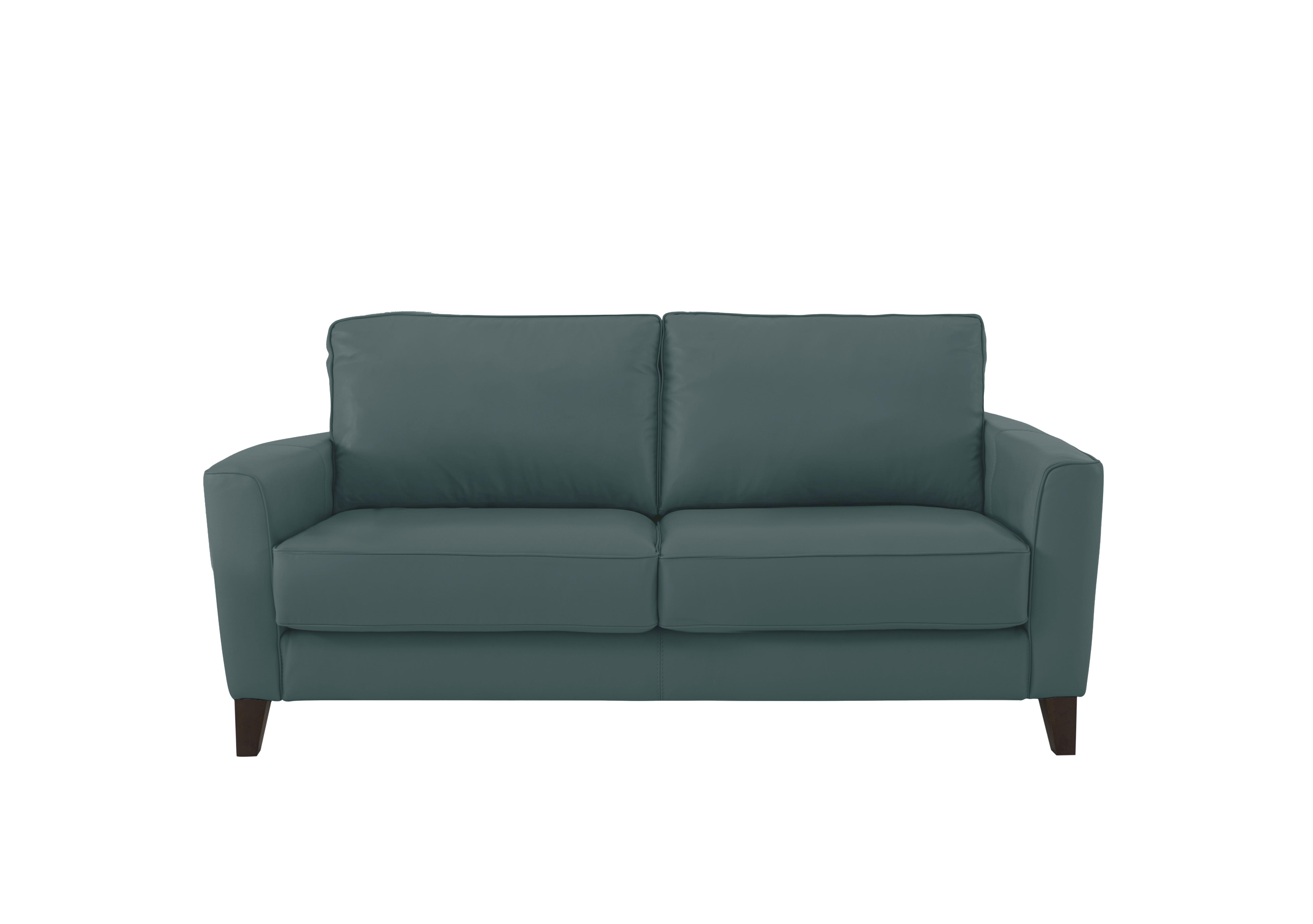 Brondby 2 Seater Leather Sofa in Bv-301e Lake Green on Furniture Village