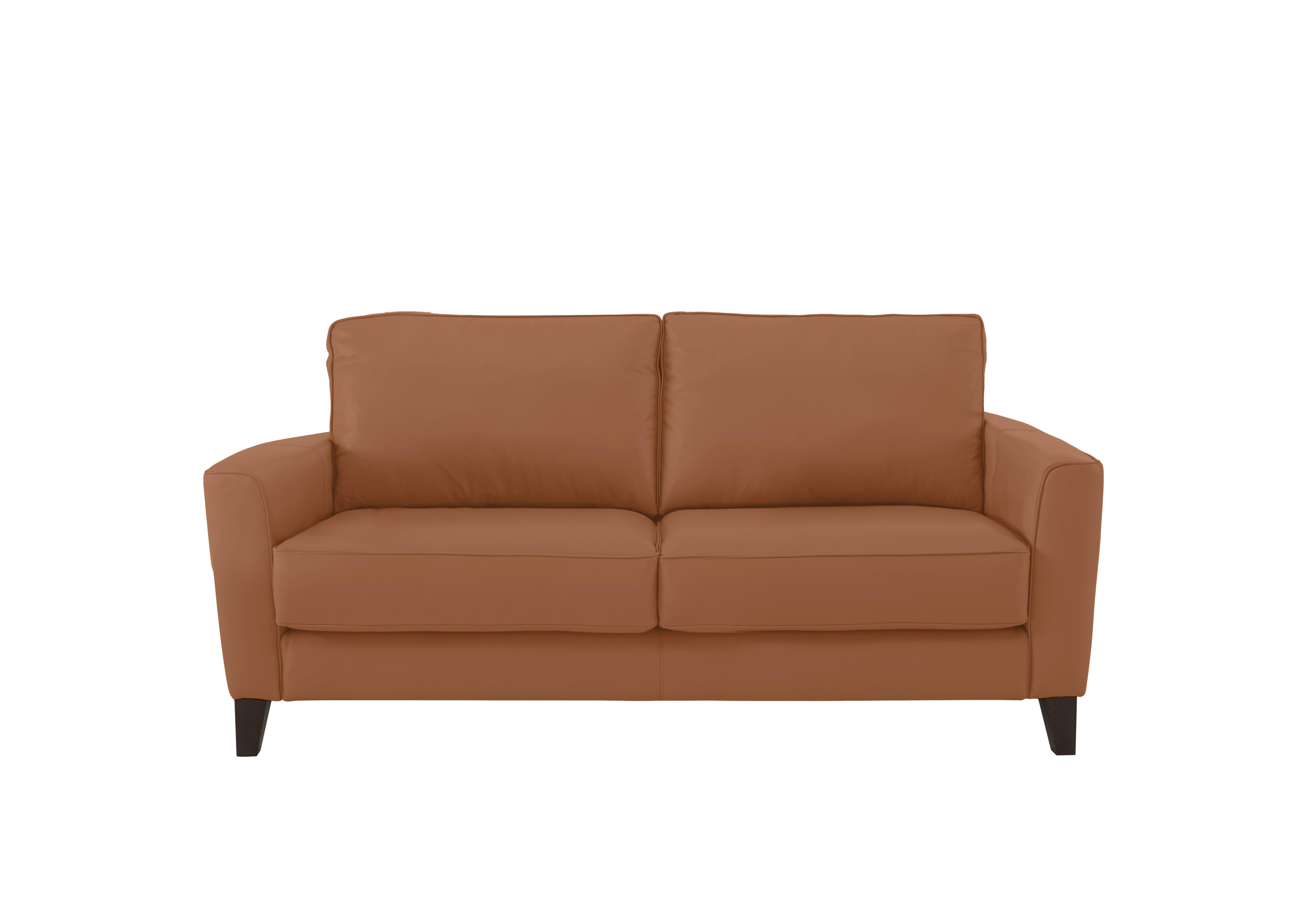 Brondby 2 Seater Leather Sofa in Bv-334e Pecan Brown on Furniture Village