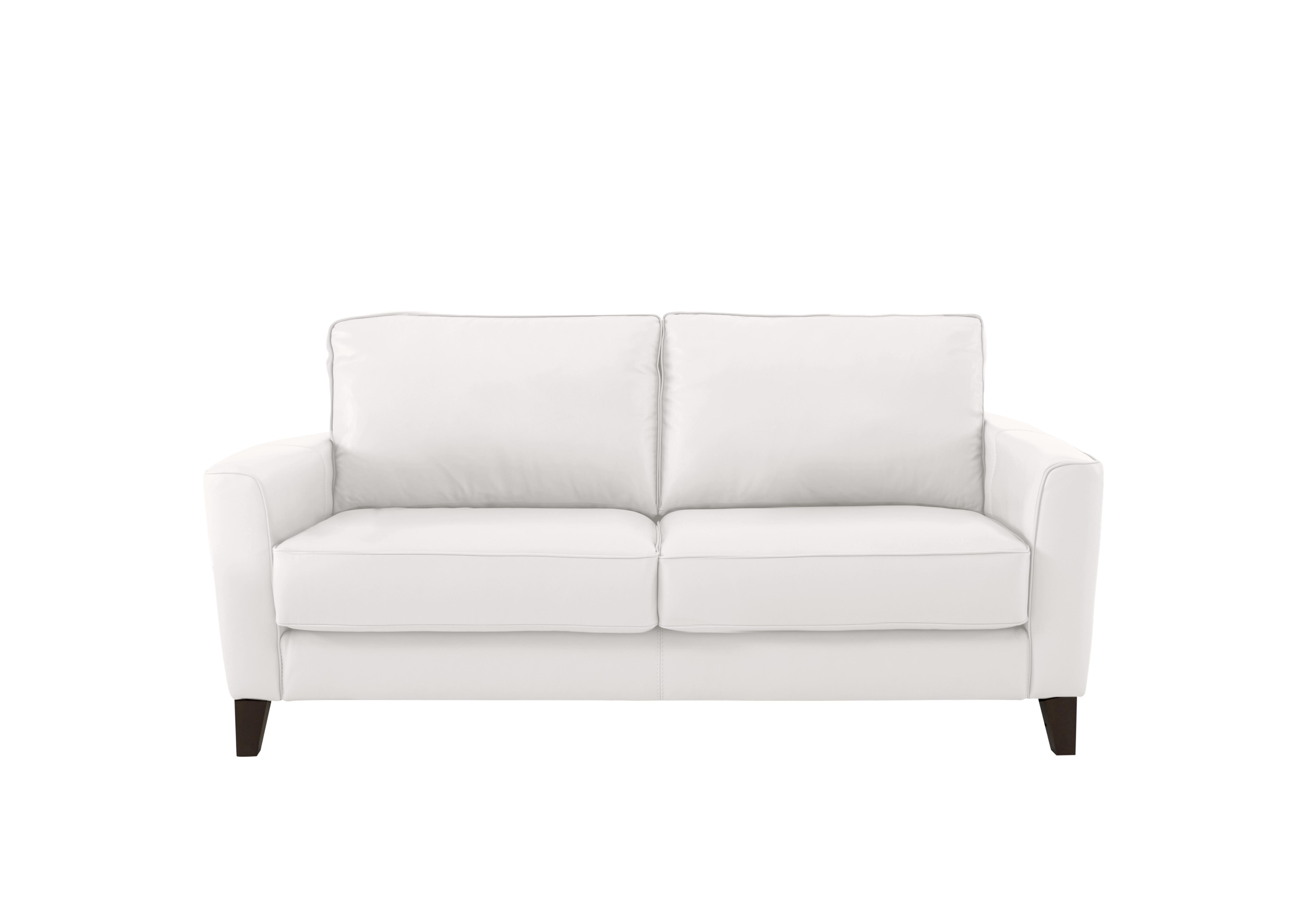 Brondby 2 Seater Leather Sofa in Bv-744d Star White on Furniture Village