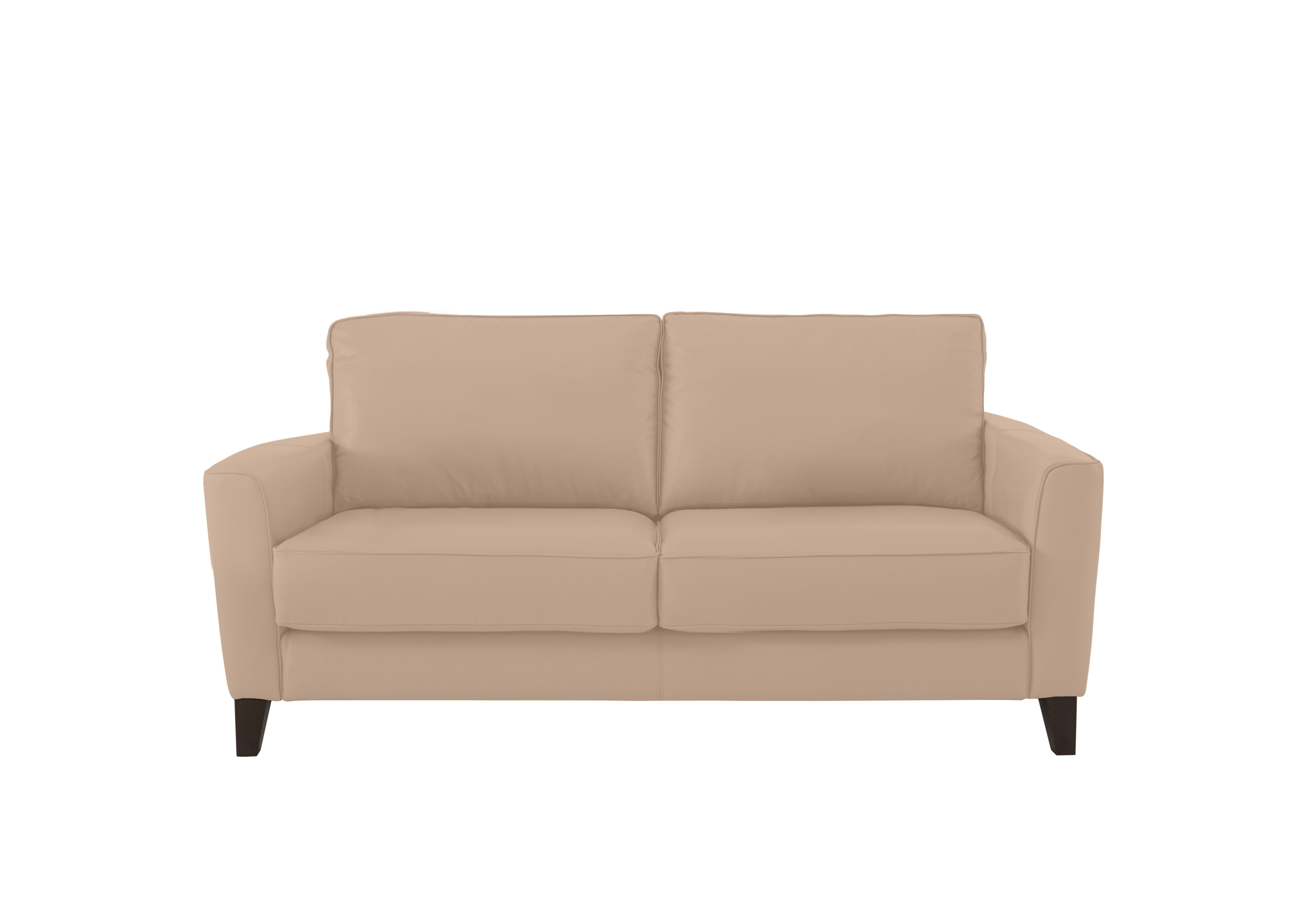 Brondby 2 Seater Leather Sofa in Bv-8475 Nude on Furniture Village