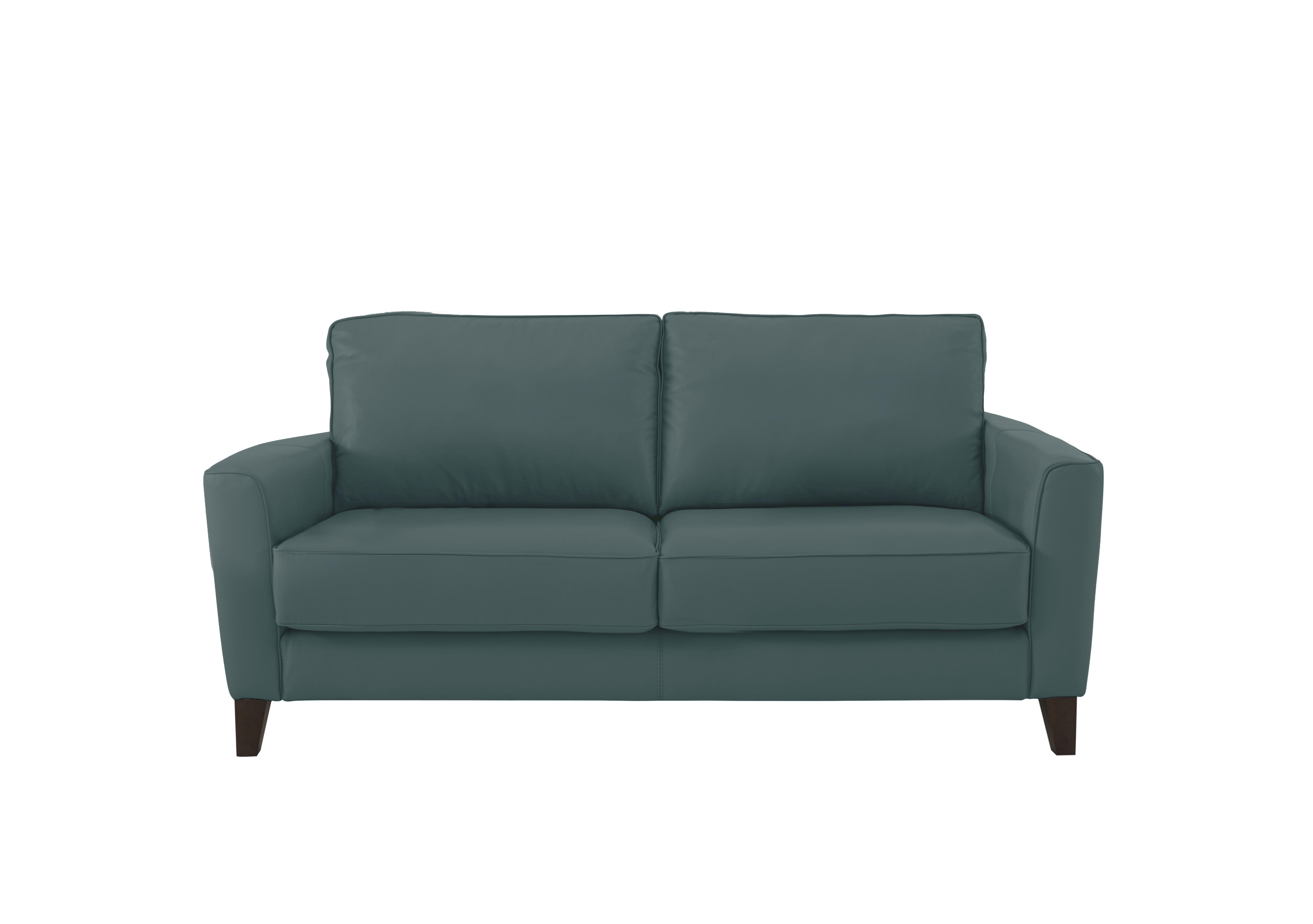Brondby 2 Seater Leather Sofa in Nc-301e Lake Green on Furniture Village