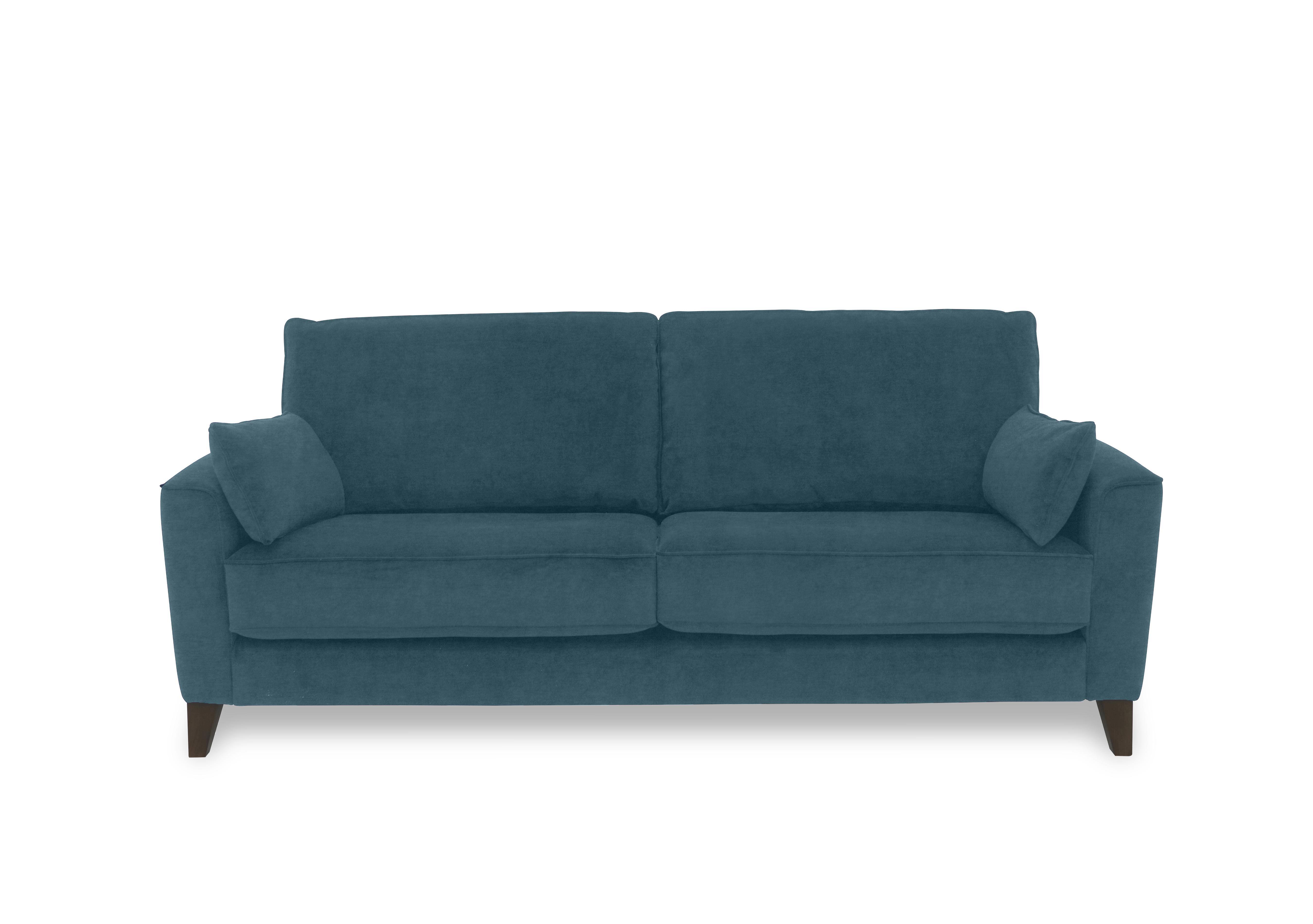 Brondby 3 Seater Fabric Sofa in Fab-Can-R340 Peacock on Furniture Village