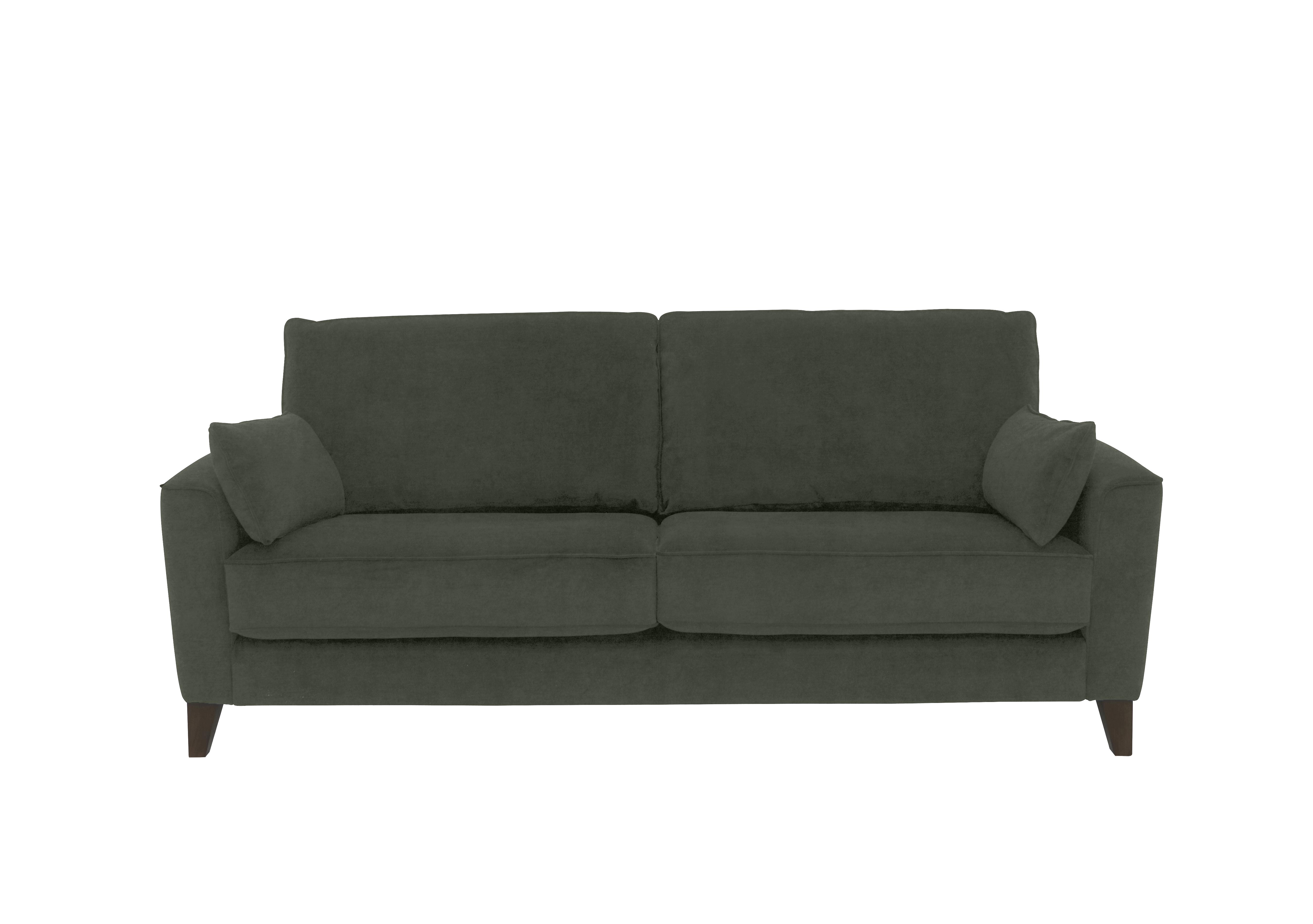 Brondby 3 Seater Fabric Sofa in Fab-Can-R352 Forest Green on Furniture Village