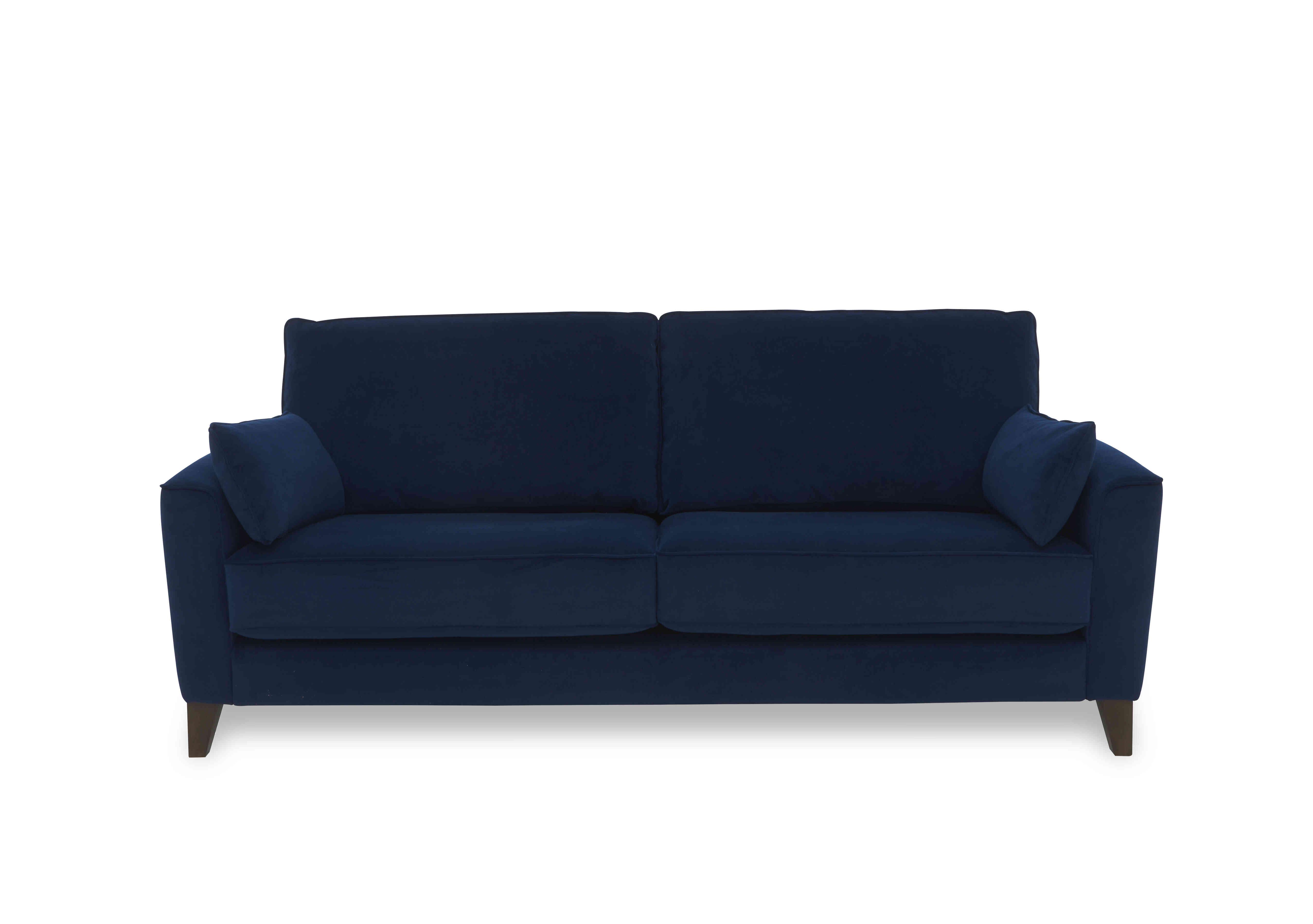 Brondby 3 Seater Fabric Sofa in Fab-Meg-R28 Navy on Furniture Village