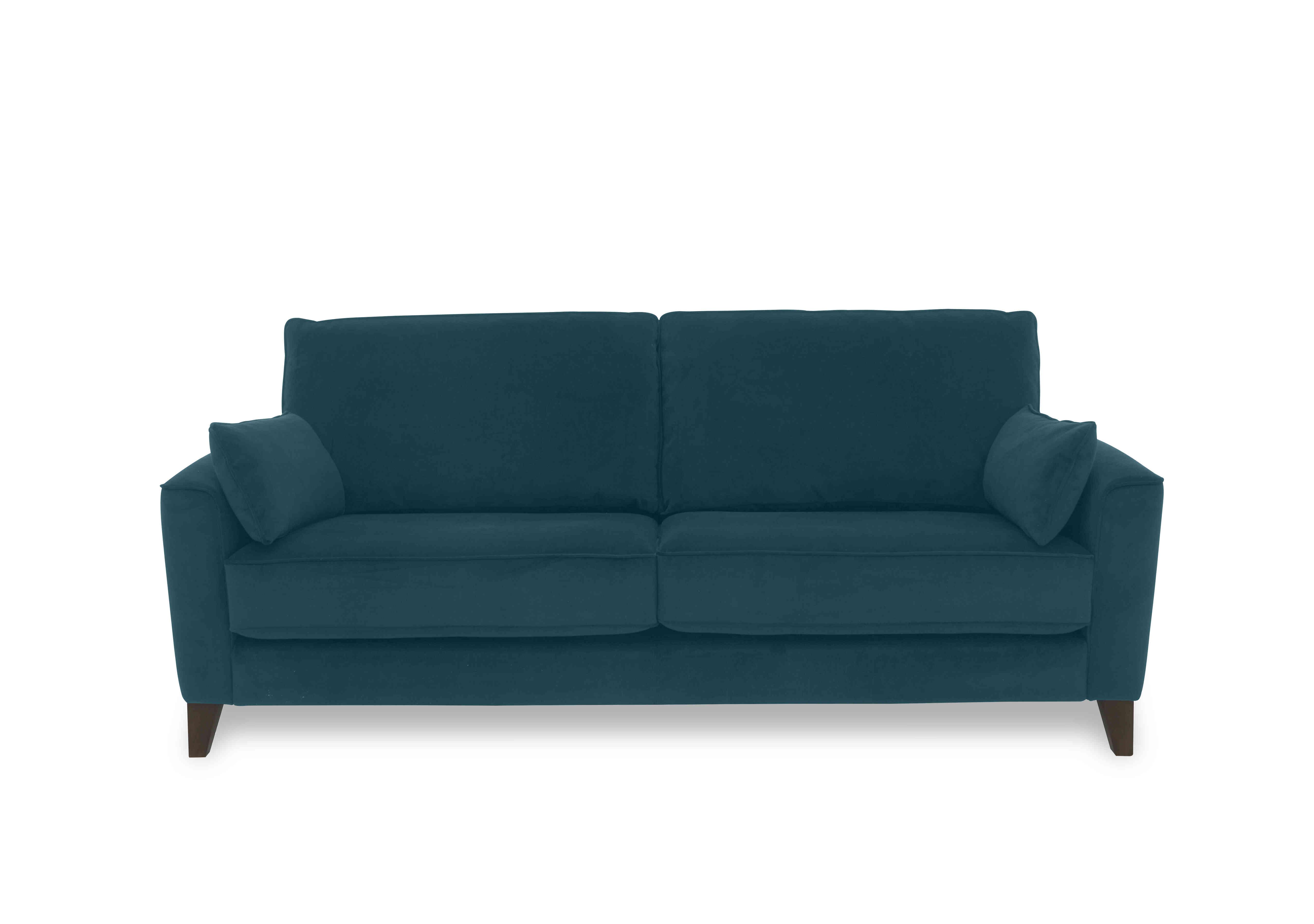 Brondby 3 Seater Fabric Sofa in Fab-Meg-R36 Lake Green on Furniture Village