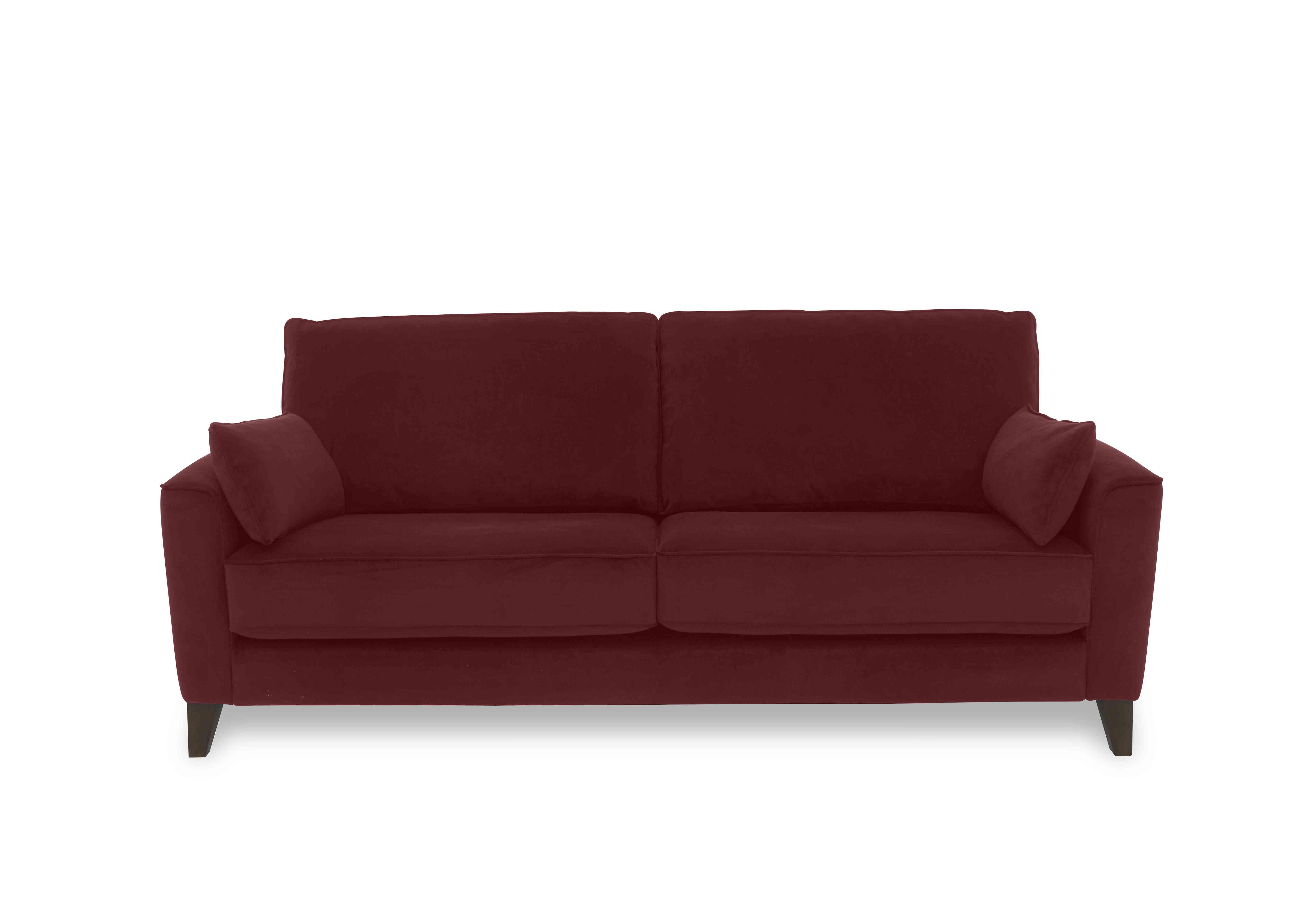 Brondby 3 Seater Fabric Sofa in Fab-Meg-R65 Burgundy on Furniture Village