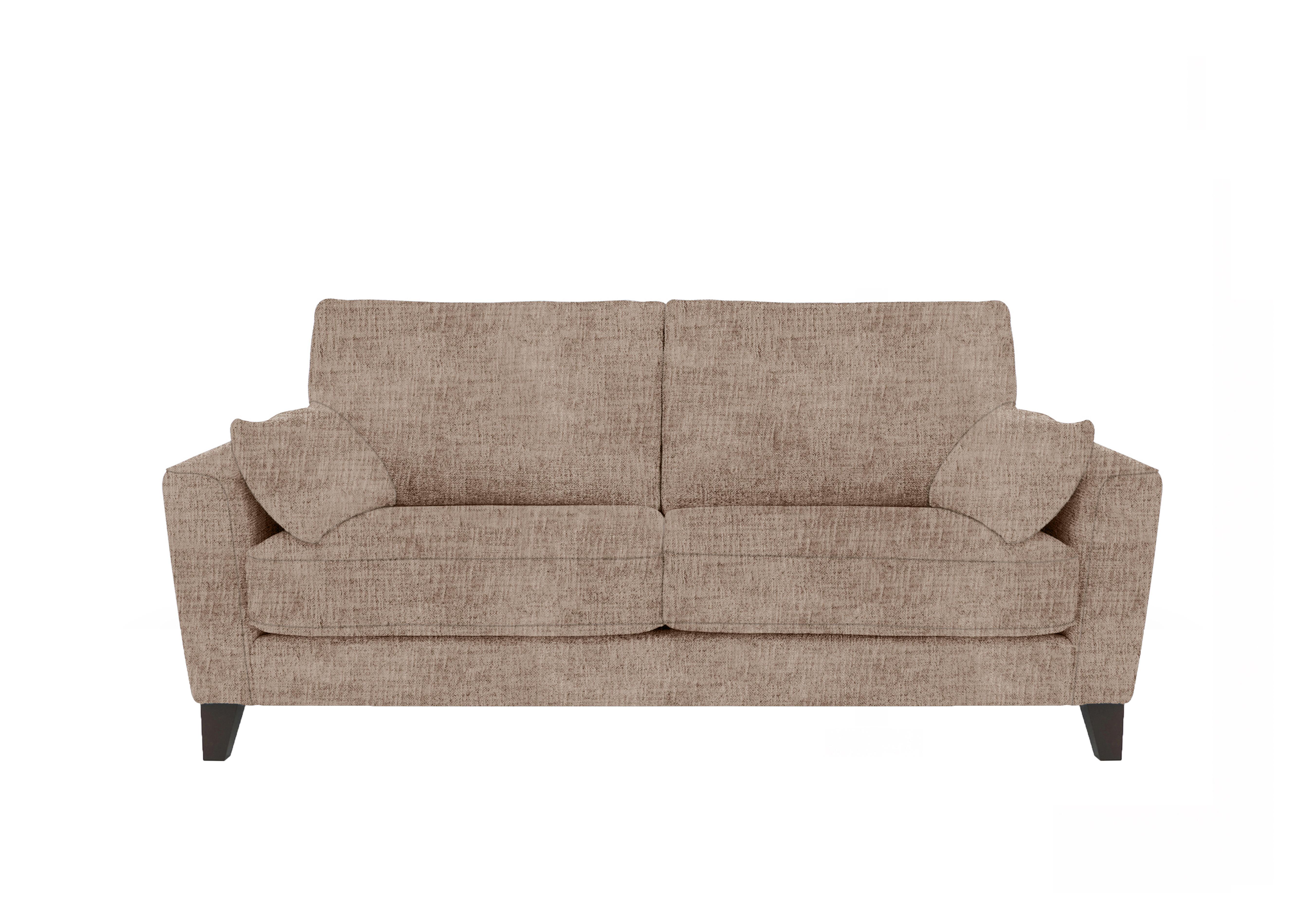 Brondby 3 Seater Fabric Sofa in Fab-Mga-R13 Light Brown on Furniture Village