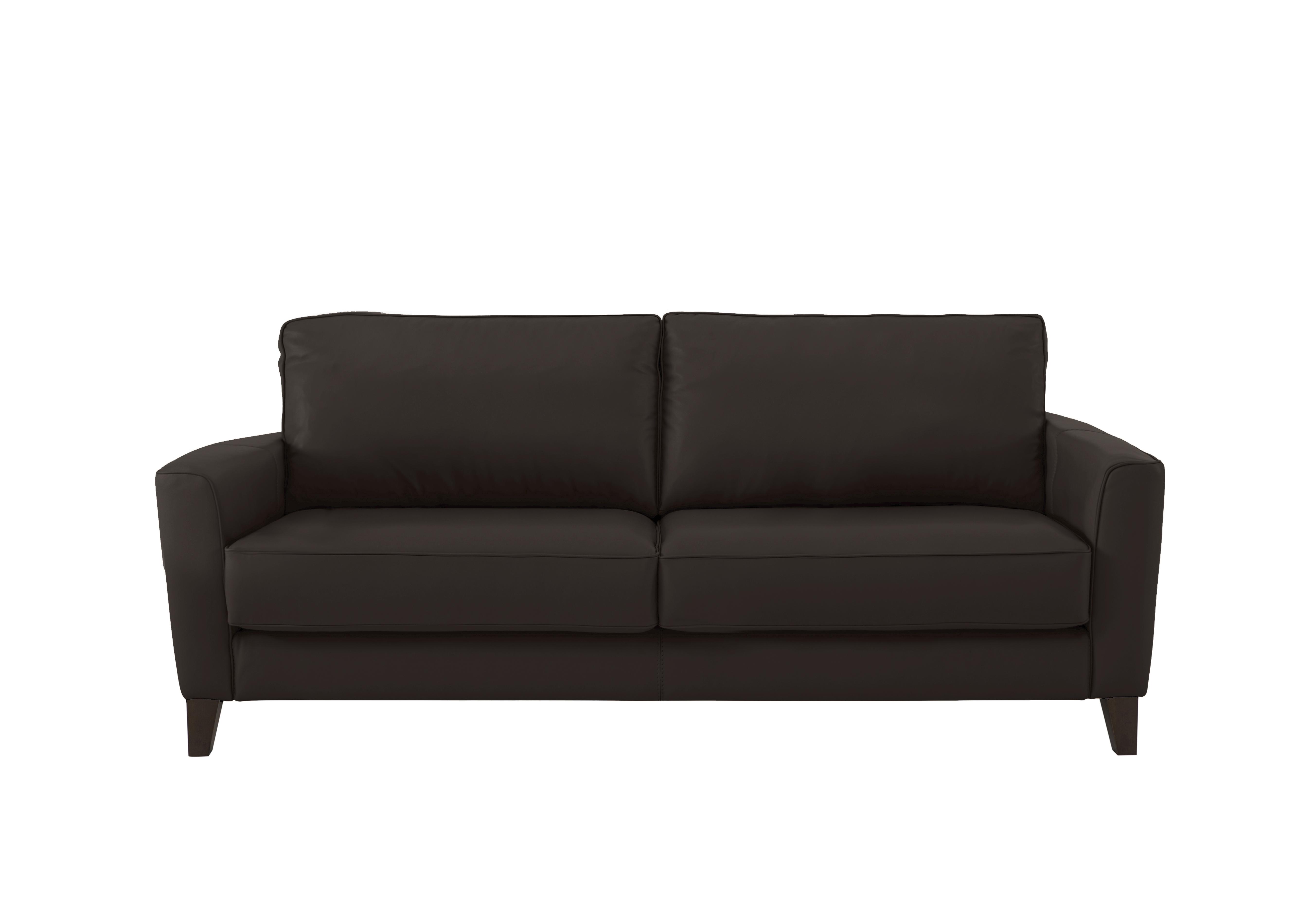 Brondby 3 Seater Leather Sofa in Bv-1748 Dark Chocolate on Furniture Village