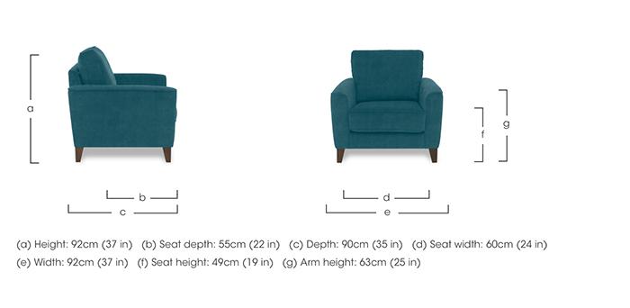 Brondby Fabric Armchair in  on Furniture Village