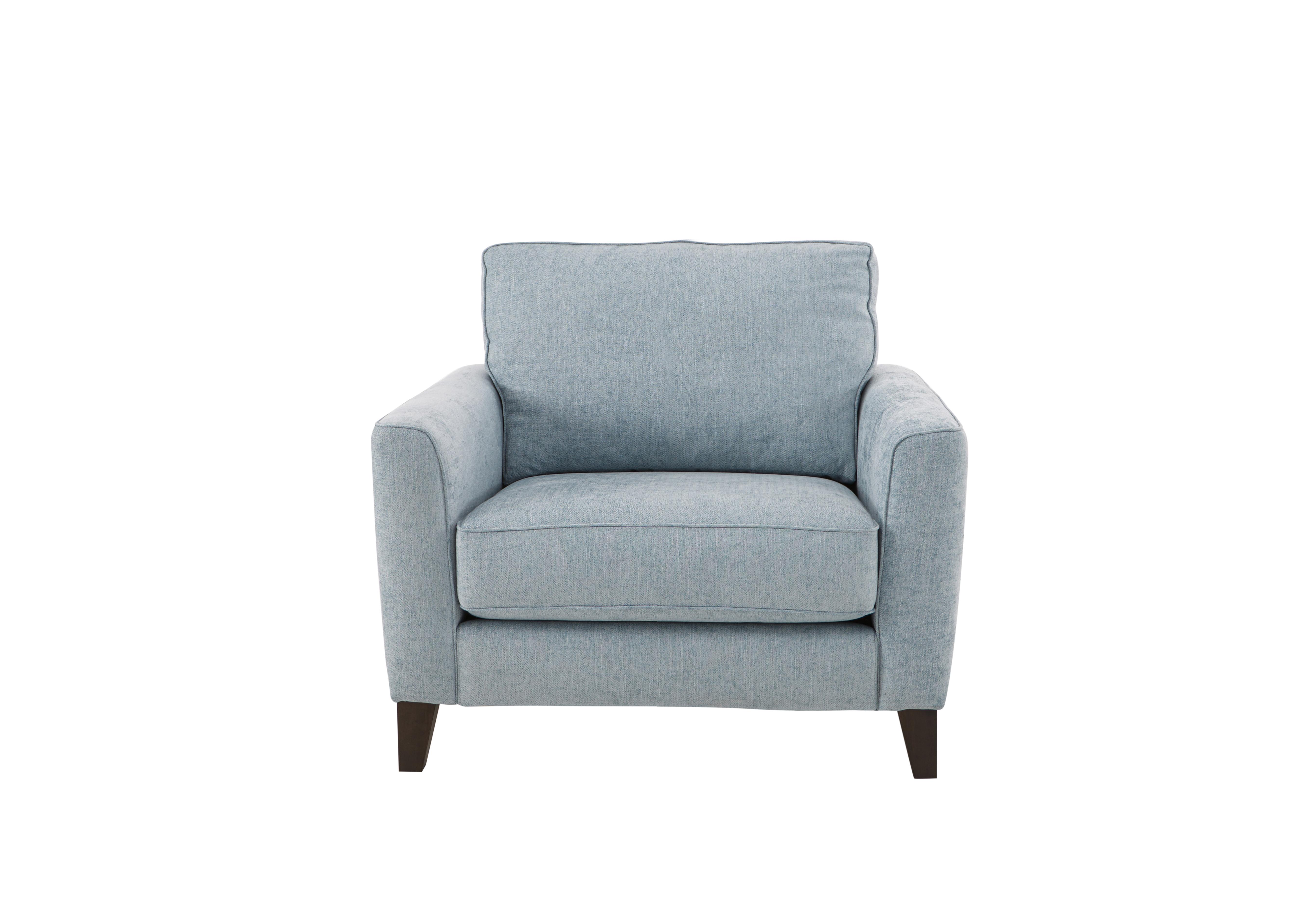 Brondby Fabric Armchair in Fab-Meo-R17 Baby Blue on Furniture Village
