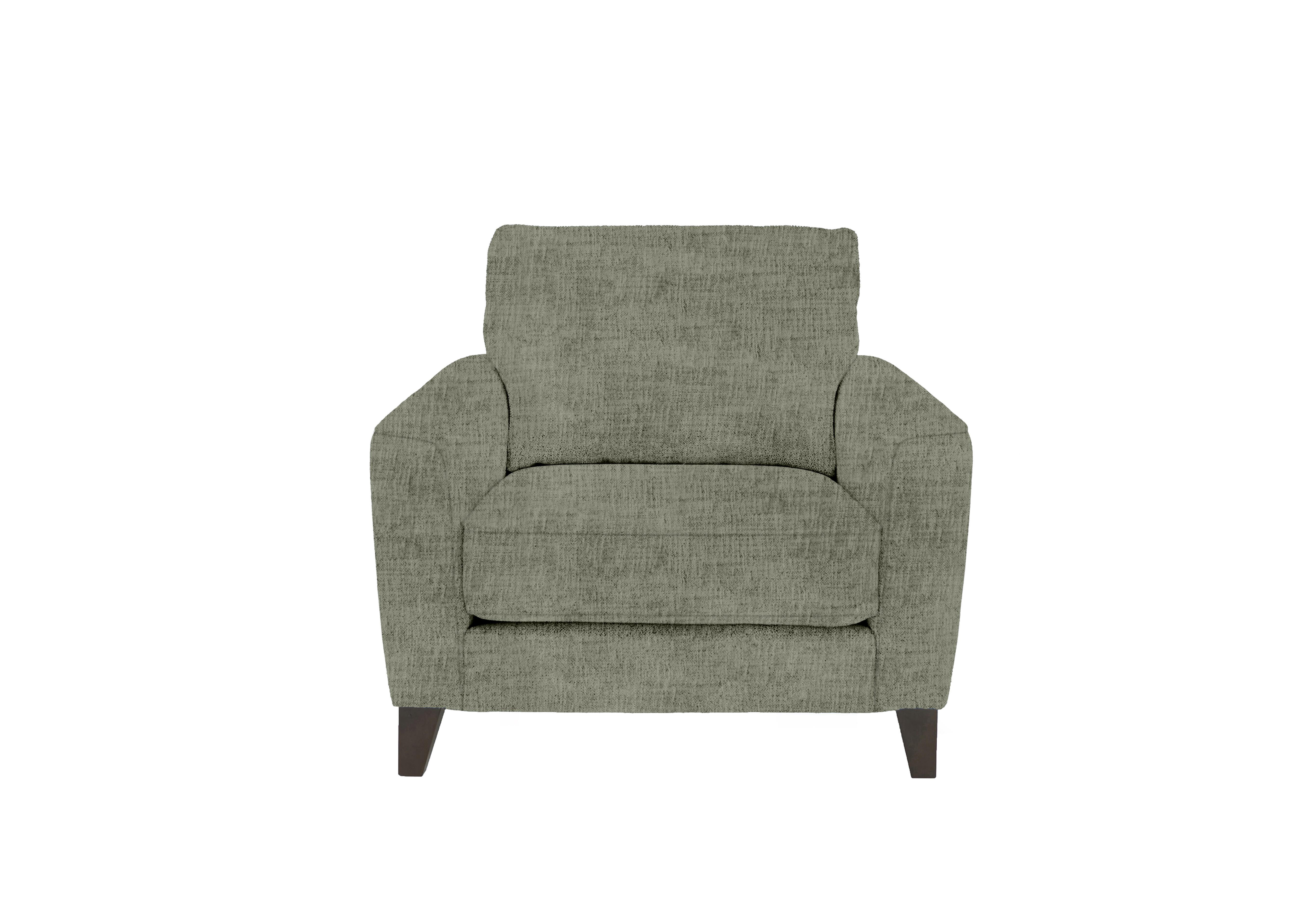 Brondby Fabric Armchair in Fab-Mga-R11 Olive Green on Furniture Village