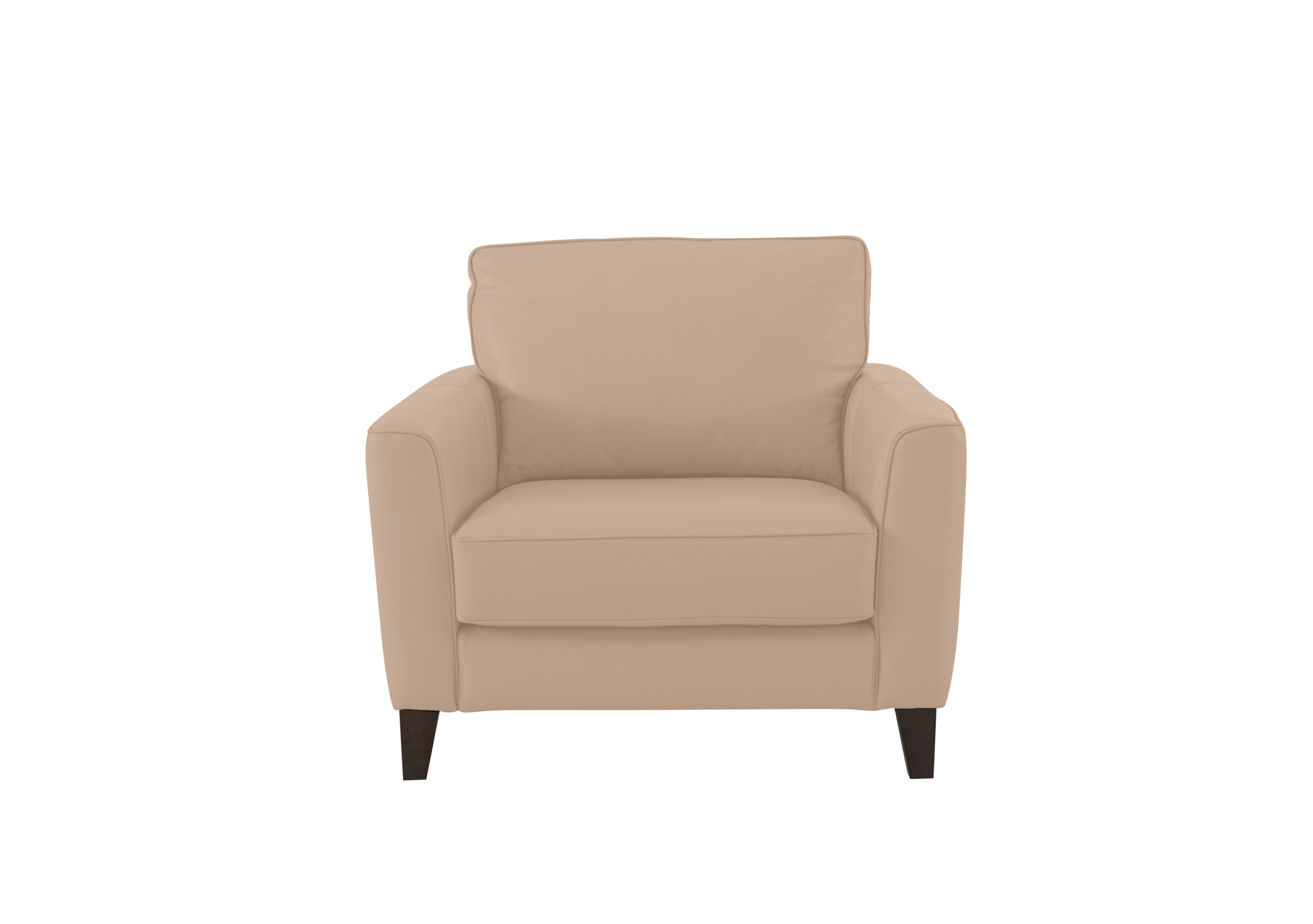 Brondby Leather Armchair in Bv-8475 Nude on Furniture Village