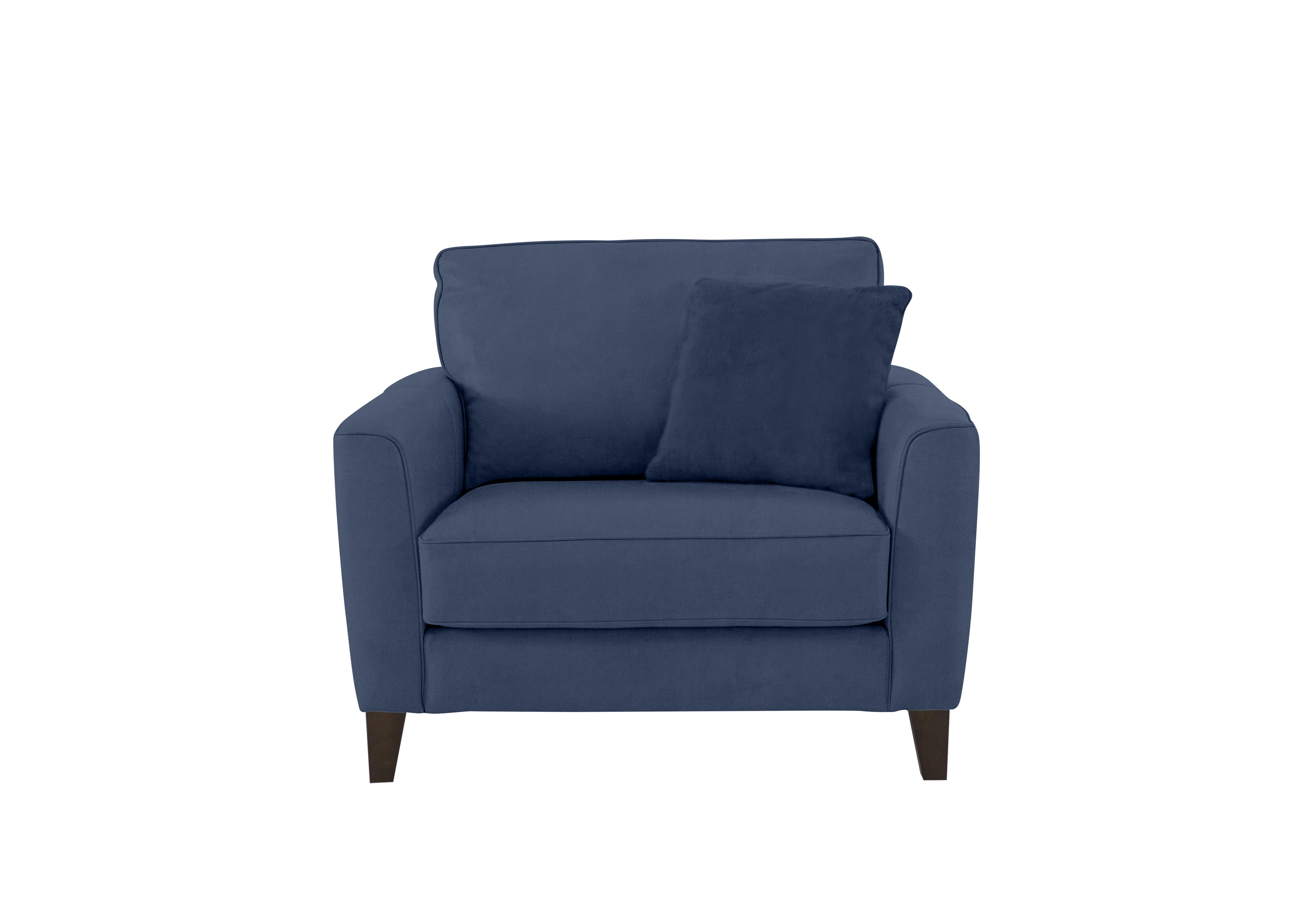 Brondby Fabric Cuddle Chair in Bfa-Blj-R10 Blue on Furniture Village