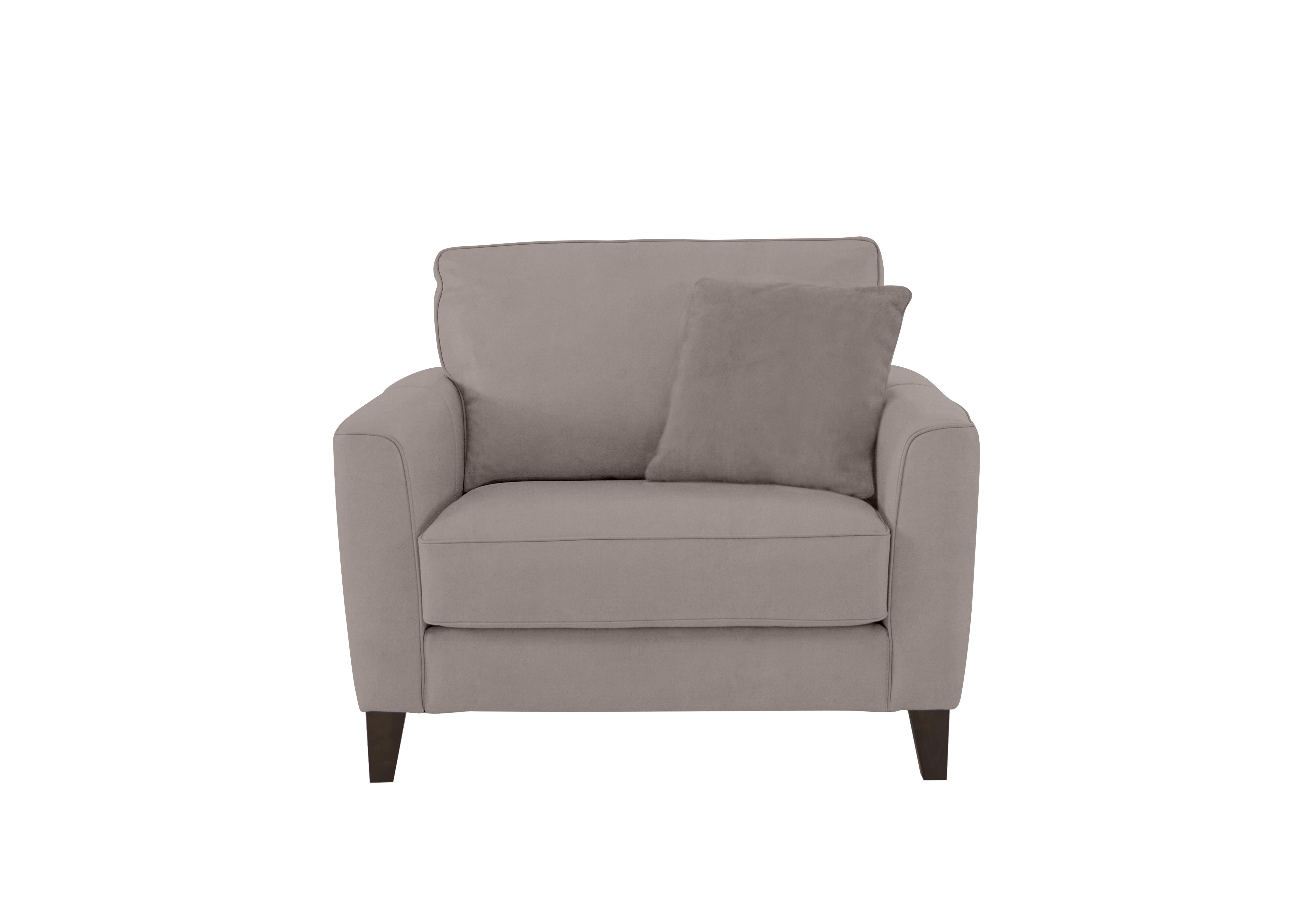 Brondby Fabric Cuddle Chair in Bfa-Blj-R946 Silver on Furniture Village
