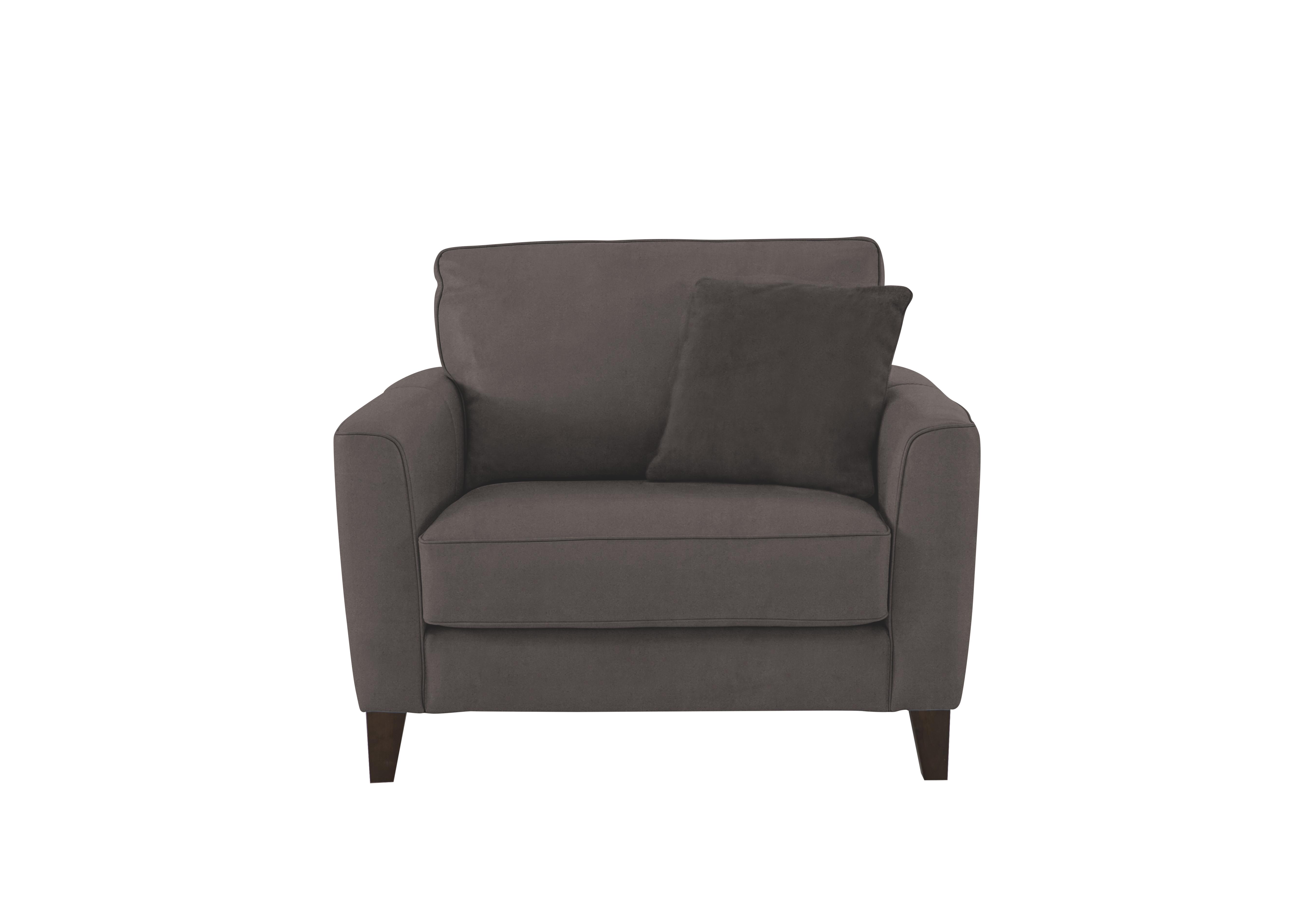 Brondby Fabric Cuddle Chair in Bfa-Bljr16 Grey on Furniture Village