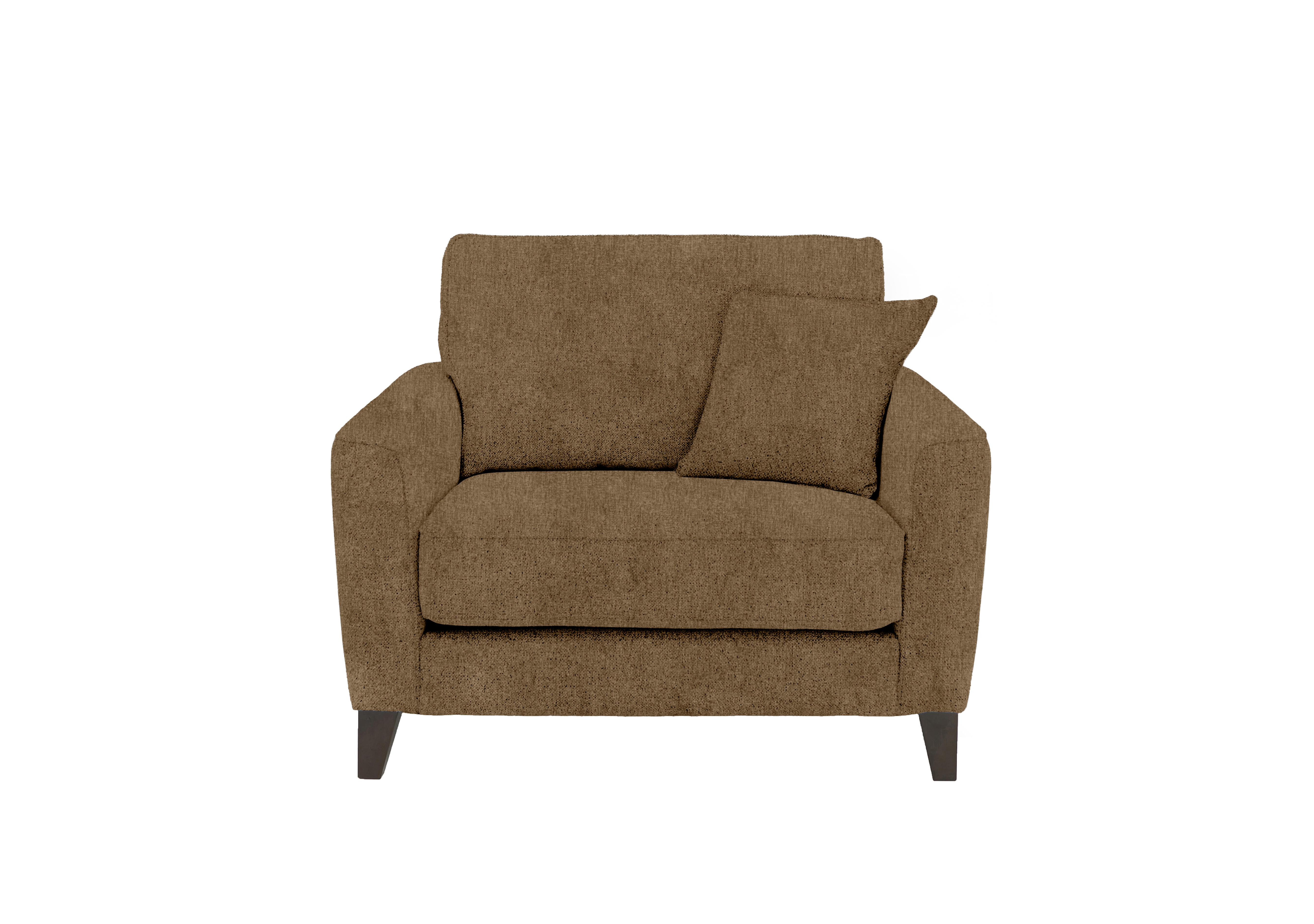 Brondby Fabric Cuddle Chair in Fab-Crn-R272 Tumeric on Furniture Village