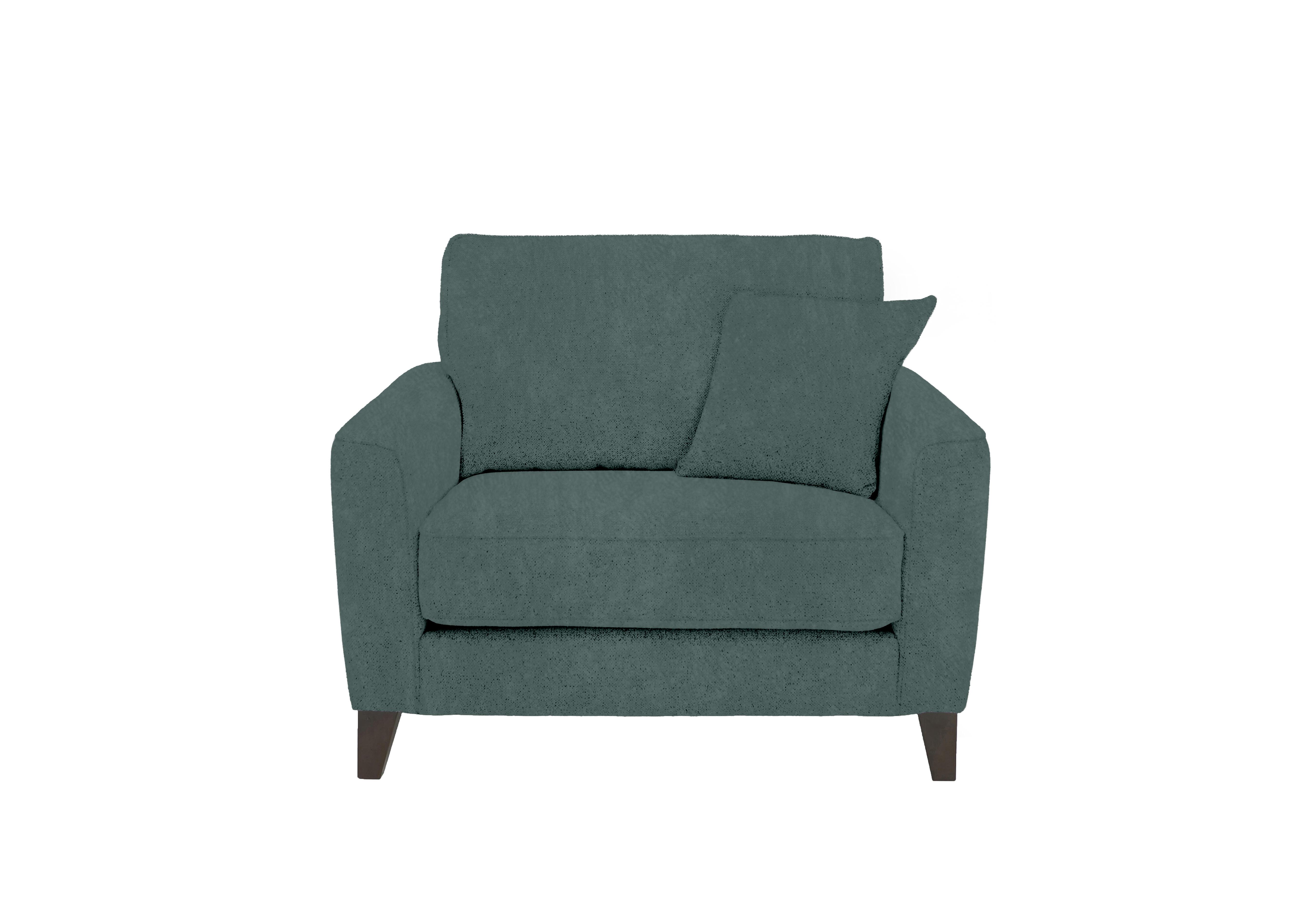 Brondby Fabric Cuddle Chair in Fab-Dab-R17 Peacock on Furniture Village