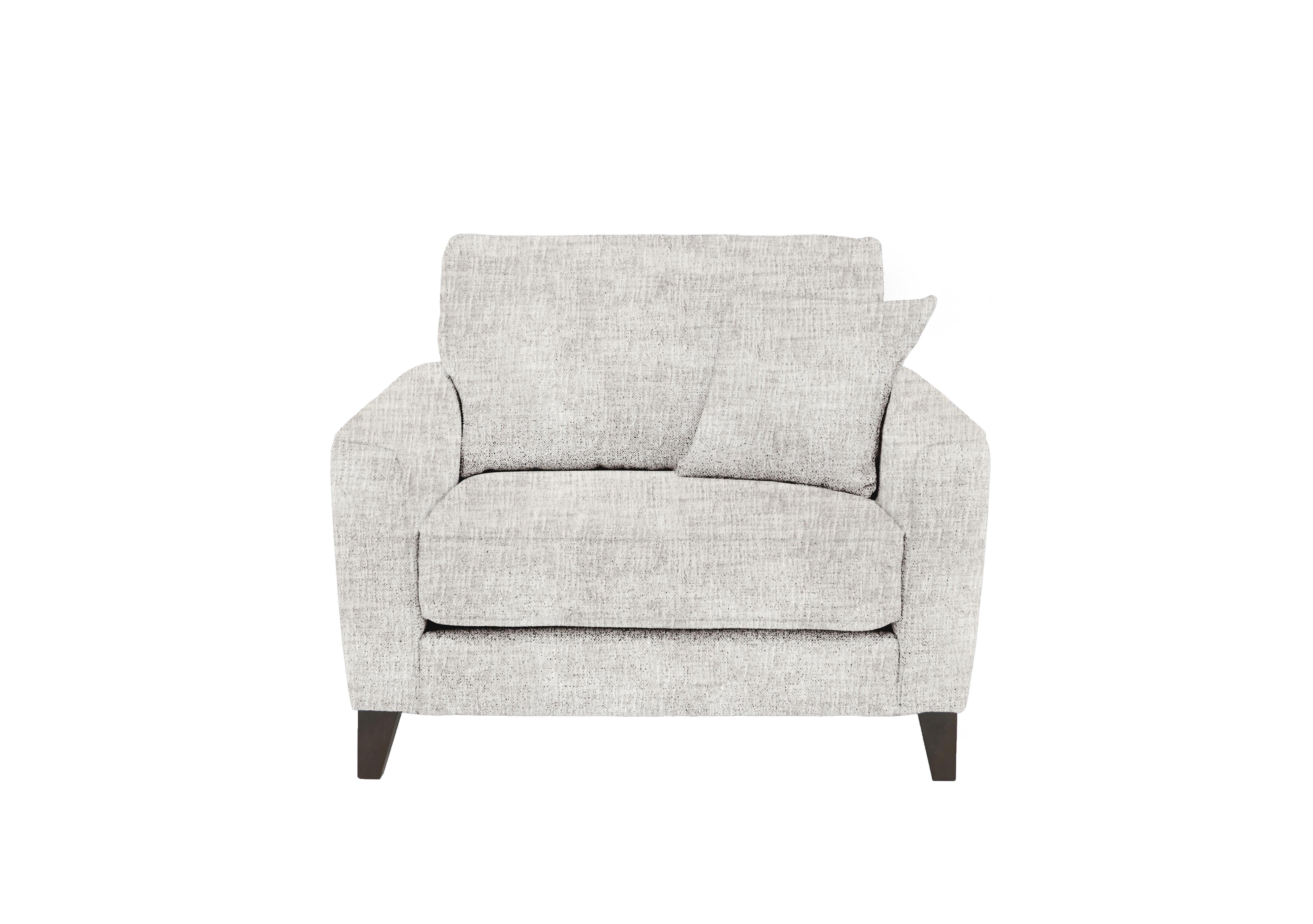 Brondby Fabric Cuddle Chair in Fab-Mga-R04 Beige on Furniture Village